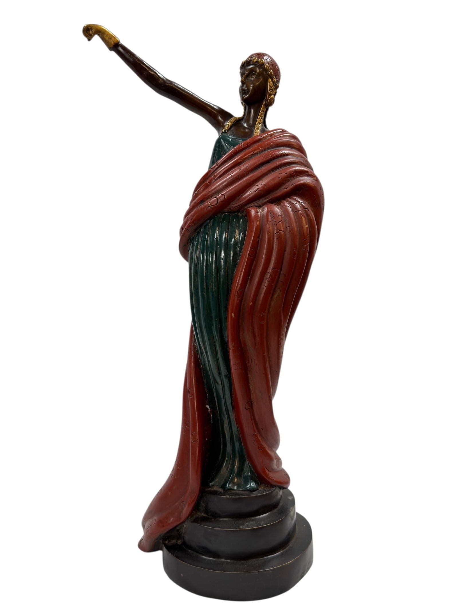Early 20th C. Cold Painted Bronze Figural Sculpture (1 of 10)