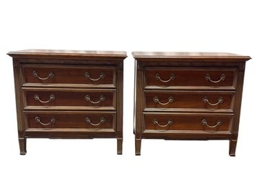 Pair of Councill Furniture Mahogany Nightstands
