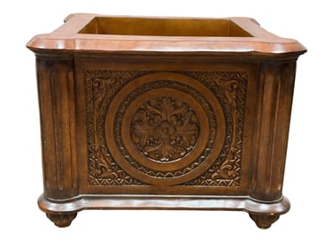 Neoclassical Style Planter Box w/ Medallion Panels