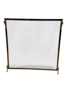 Brass & Wire Mesh Fireplace Fire Screen