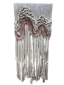 Contemporary Macramé Fiber Wall Hanging by Macramables