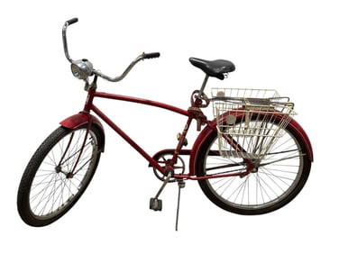 Vintage Columbia “Newsboy Special" Red Utility Bicycle