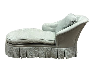 Vintage Upholstered Chaise Lounge