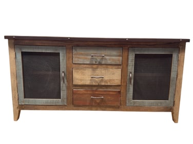 Contemporary Rustic Industrial Style Credenza