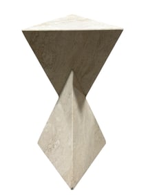 Abstract Stone Side Table