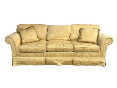 Kindel Grand Rapids Upholstered Damask Sofa