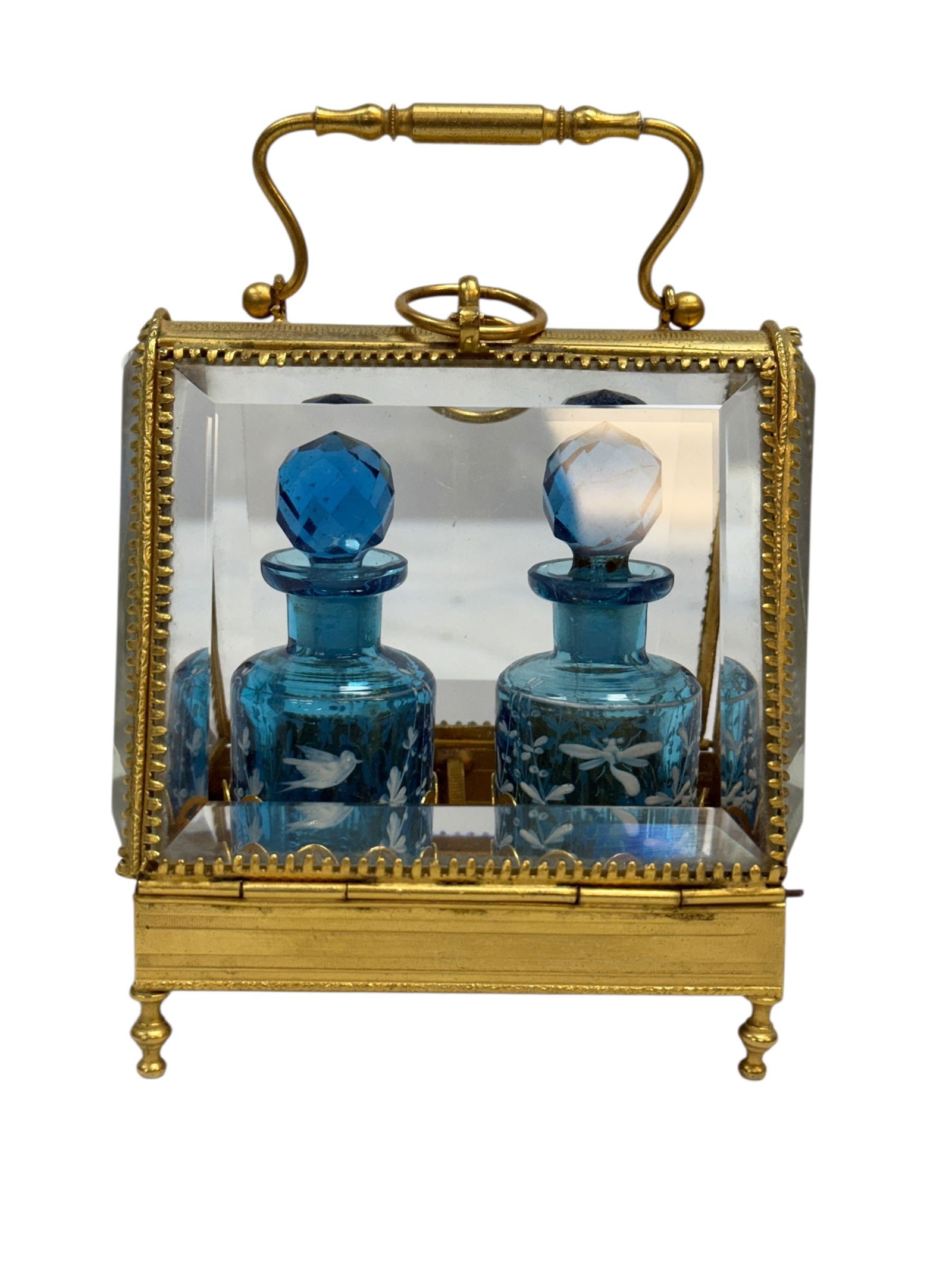 Late 19th C French Napoleon III Gilt Bronze Perfume Caddy (1 of 9)