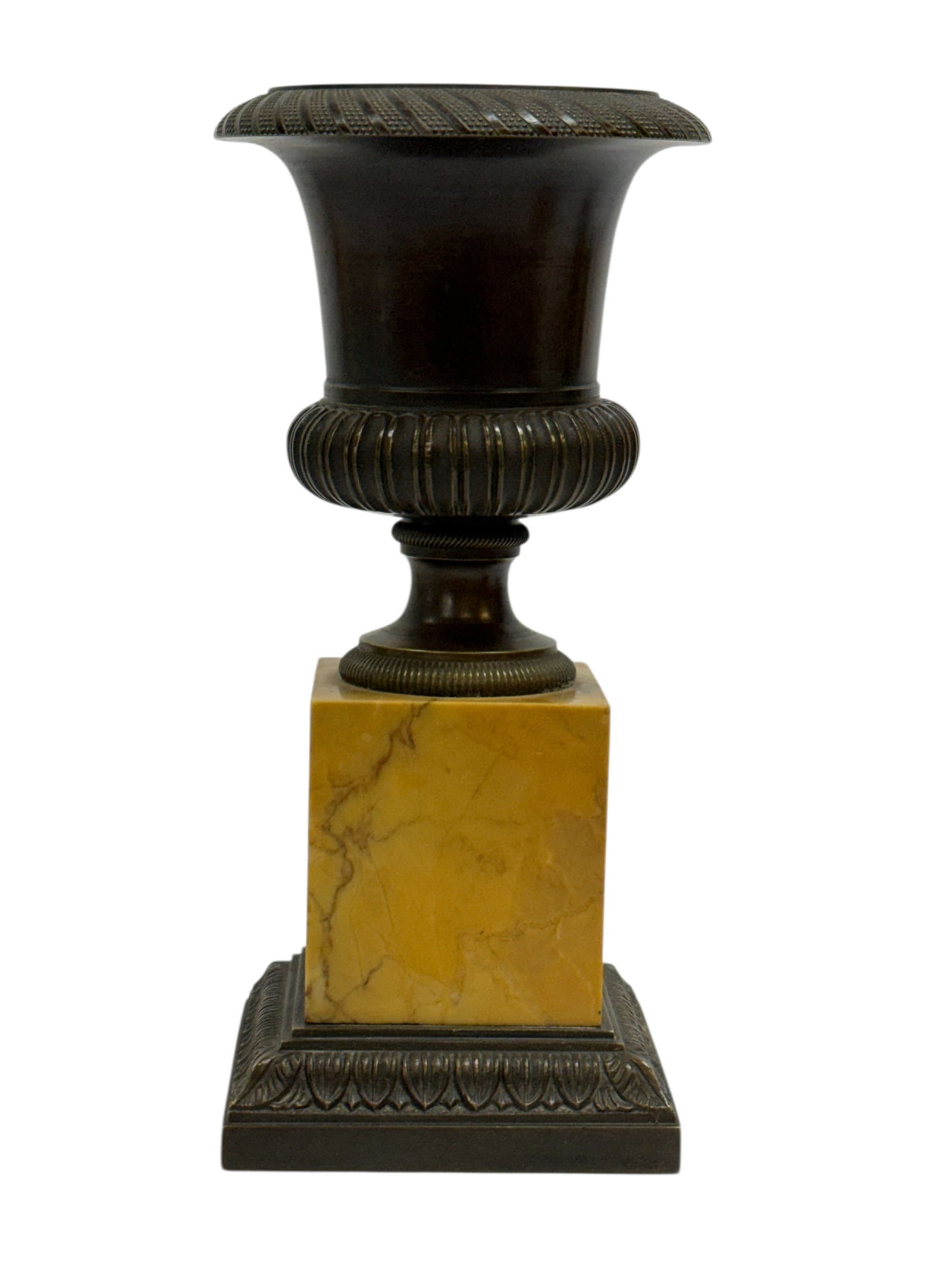 19th C. French Grand Tour Siena Marble & Bronze Urn (1 of 8)