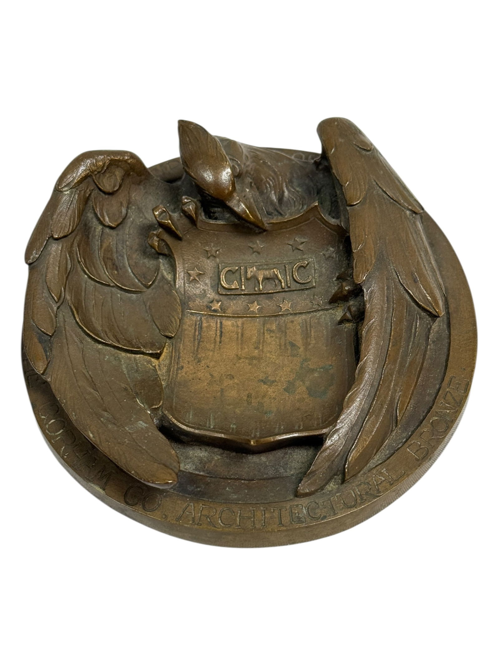 Gorham Architectural Bronze Eagle Medallion - 2