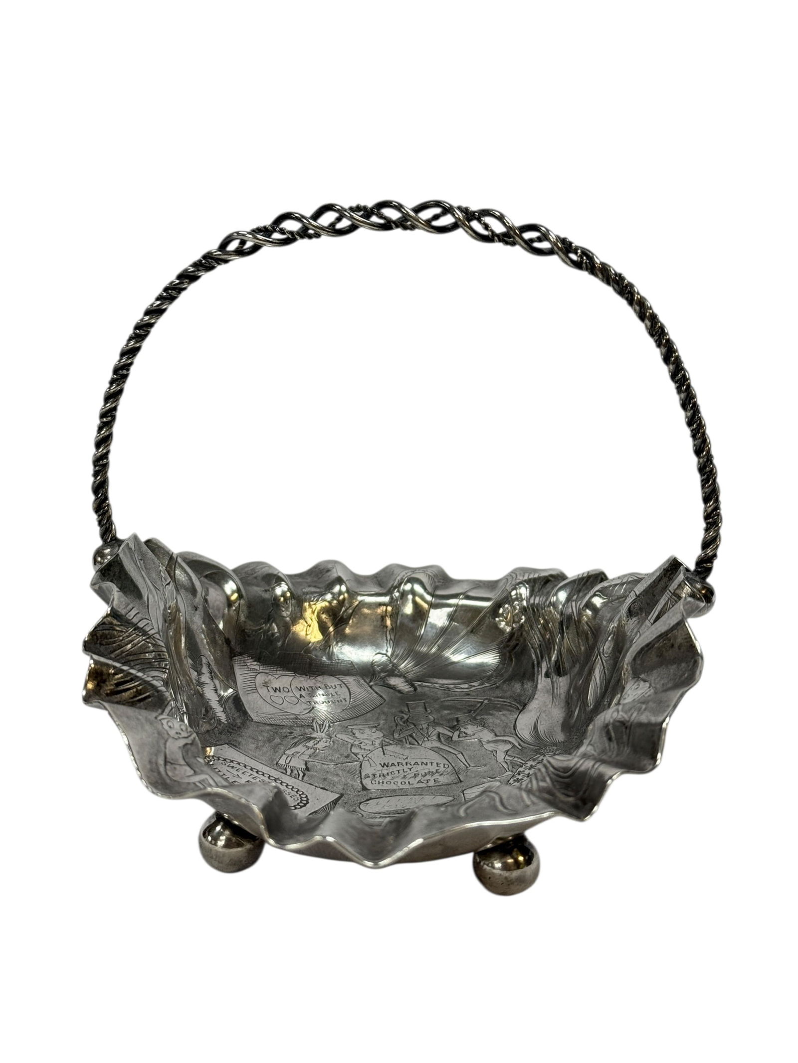 James W. Tufts Silverplate “Brownies” Palmer Cox Basket (1 of 8)