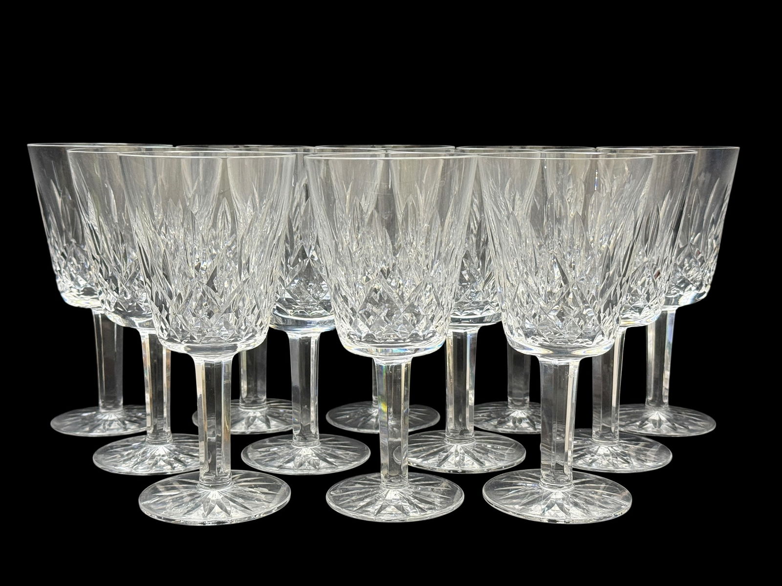 (12) Waterford Crystal “Lismore” Crystal Goblets (1 of 6)
