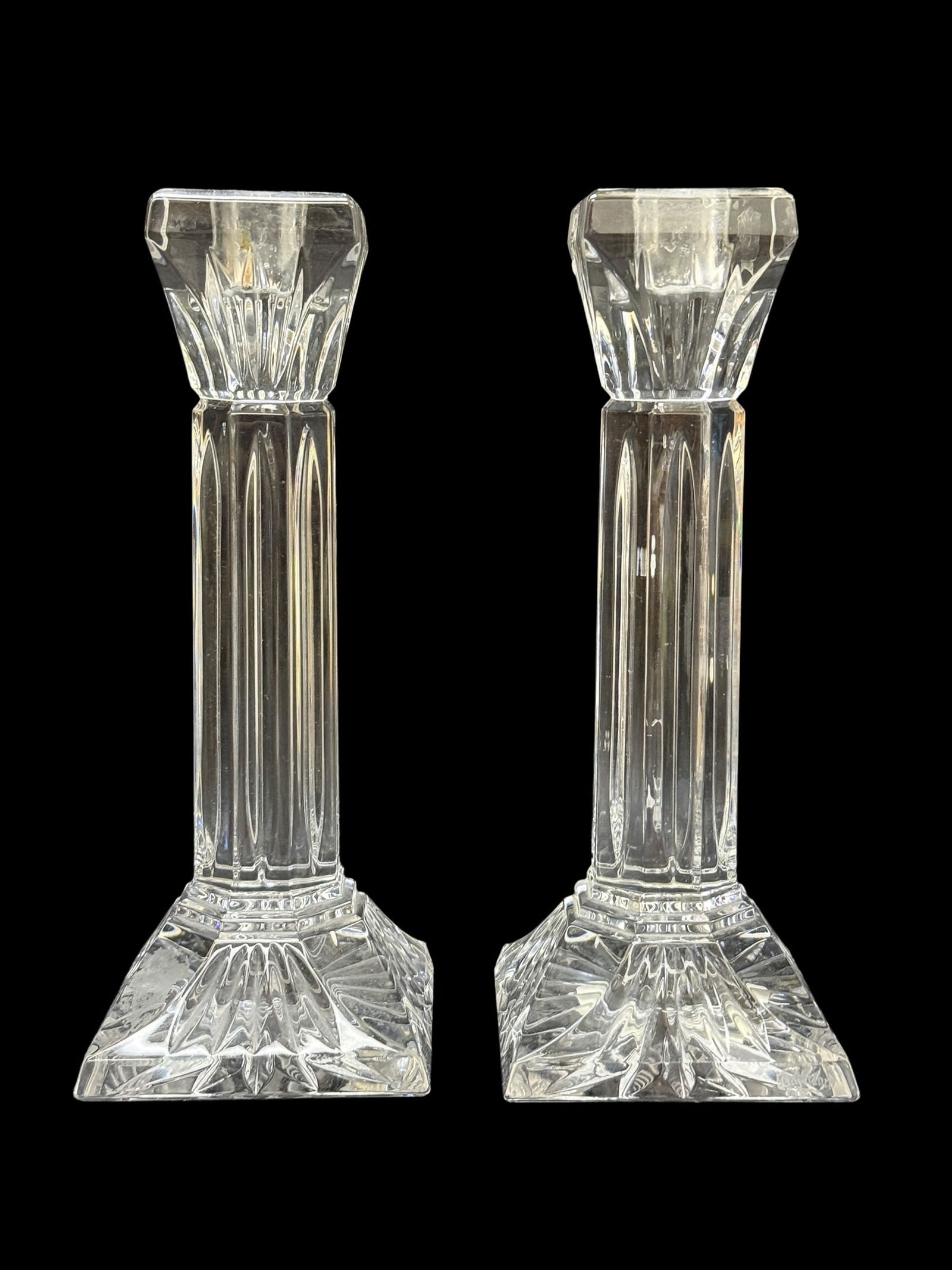 Pair of Waterford Crystal Column Candlesticks (1 of 6)