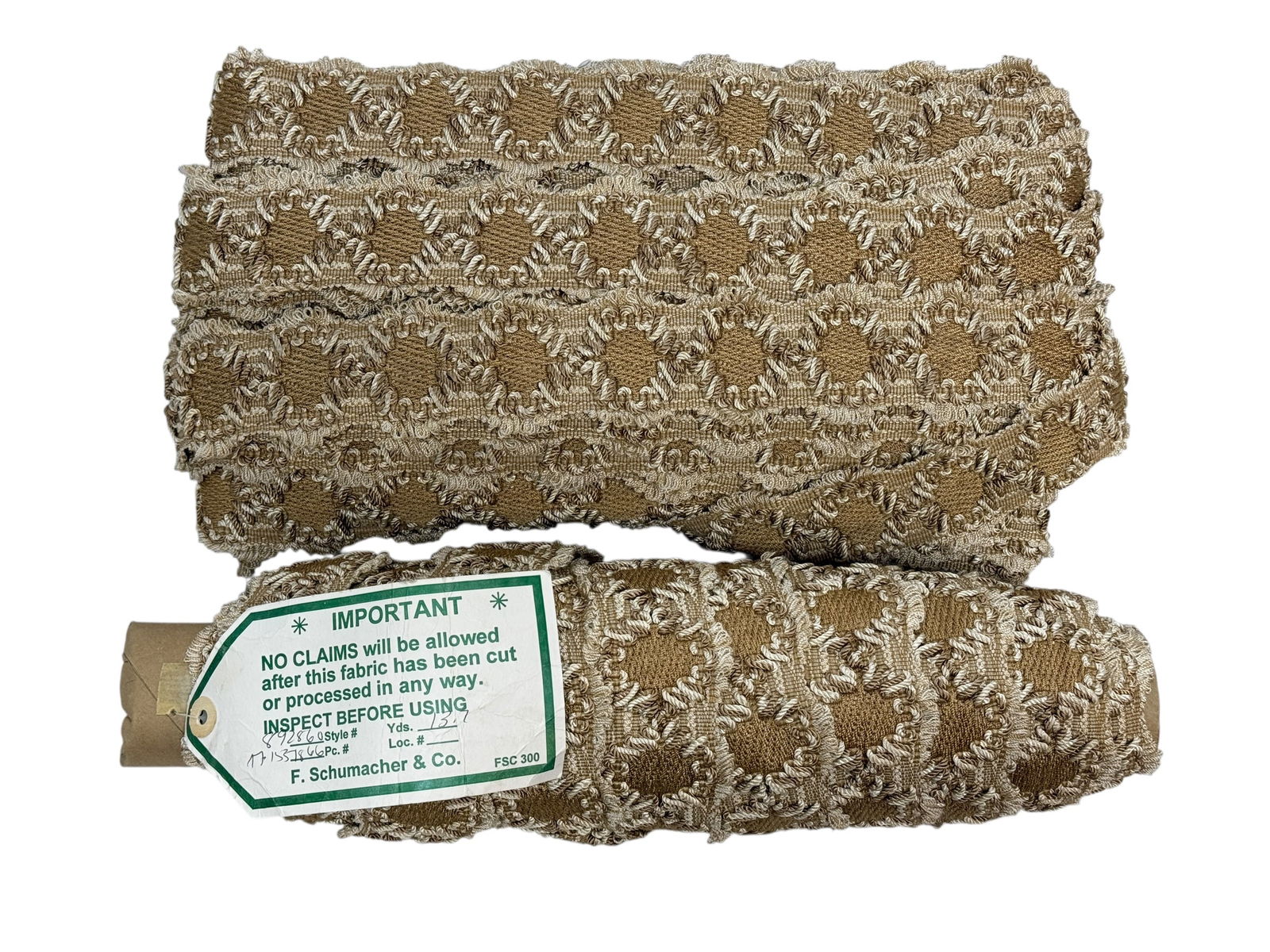 Lot of F. Schumacher & Co. Decorative Upholstery Fabric (1 of 7)