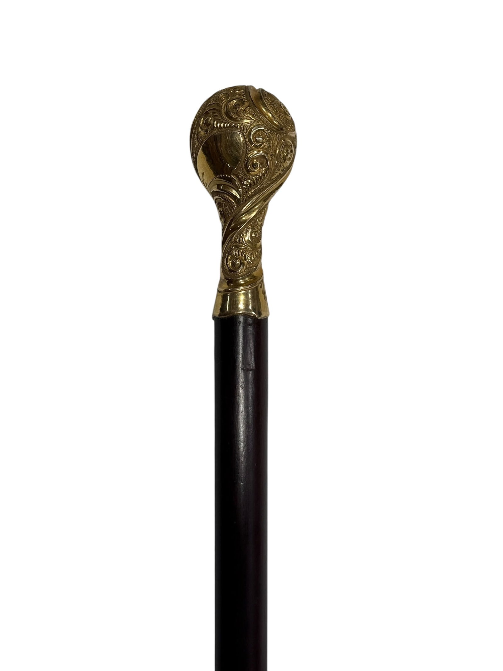 Fine Antique Gold-Filled Repoussé Dress Cane w/ Embossed Handle (1 of 7)