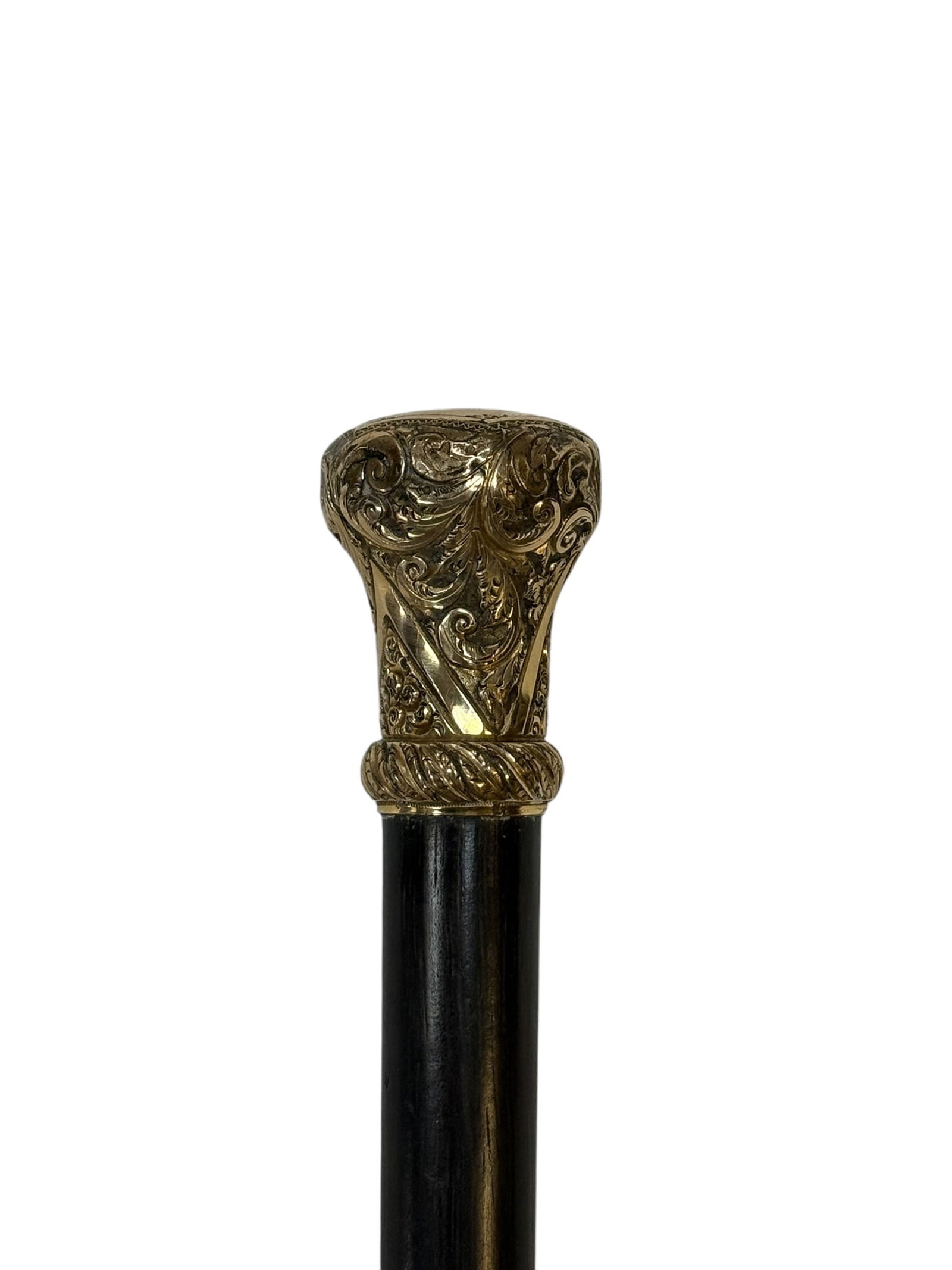 Antique Gold-Filled Pommel Dress Cane (1 of 5)