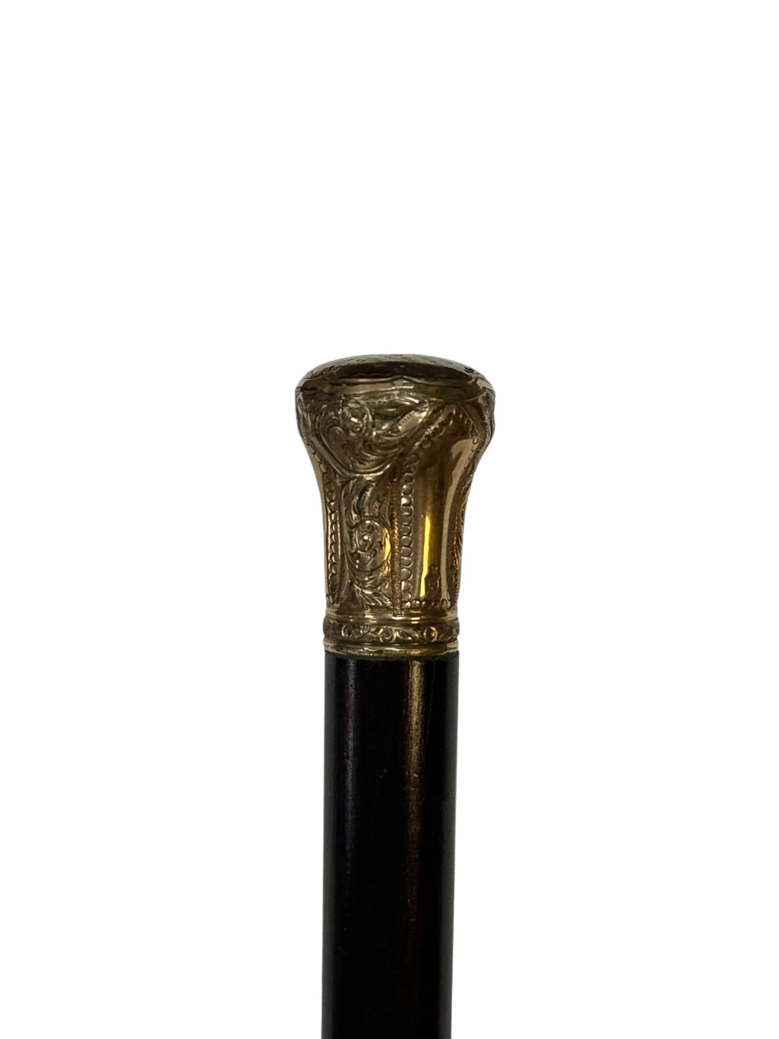 Late 19th C. Simons Brothers of Philadelphia Gold Presentation Dress Cane (1 of 6)