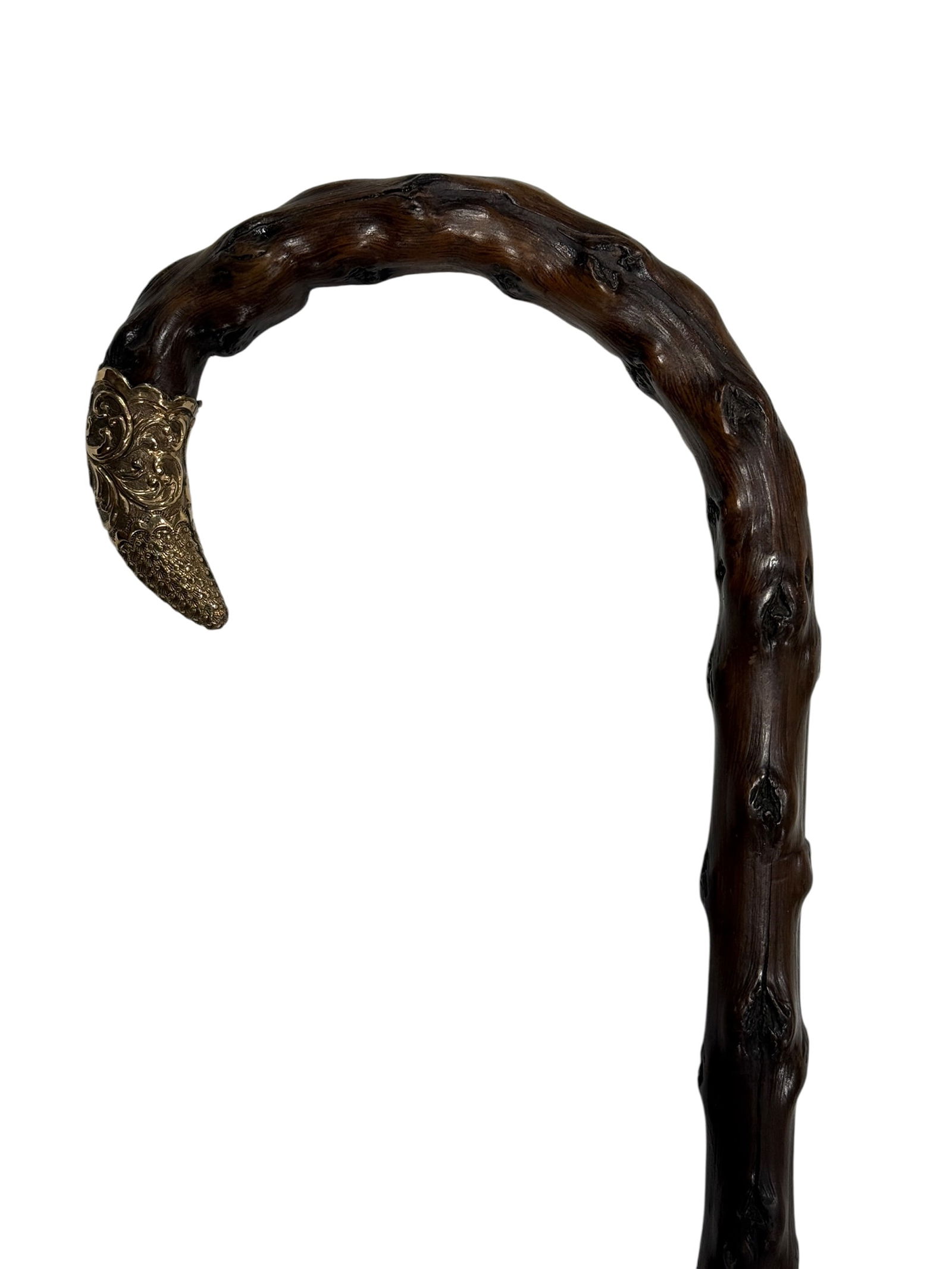 Antique 14K Gold & Briarwood Gentleman’s Cane (1 of 7)