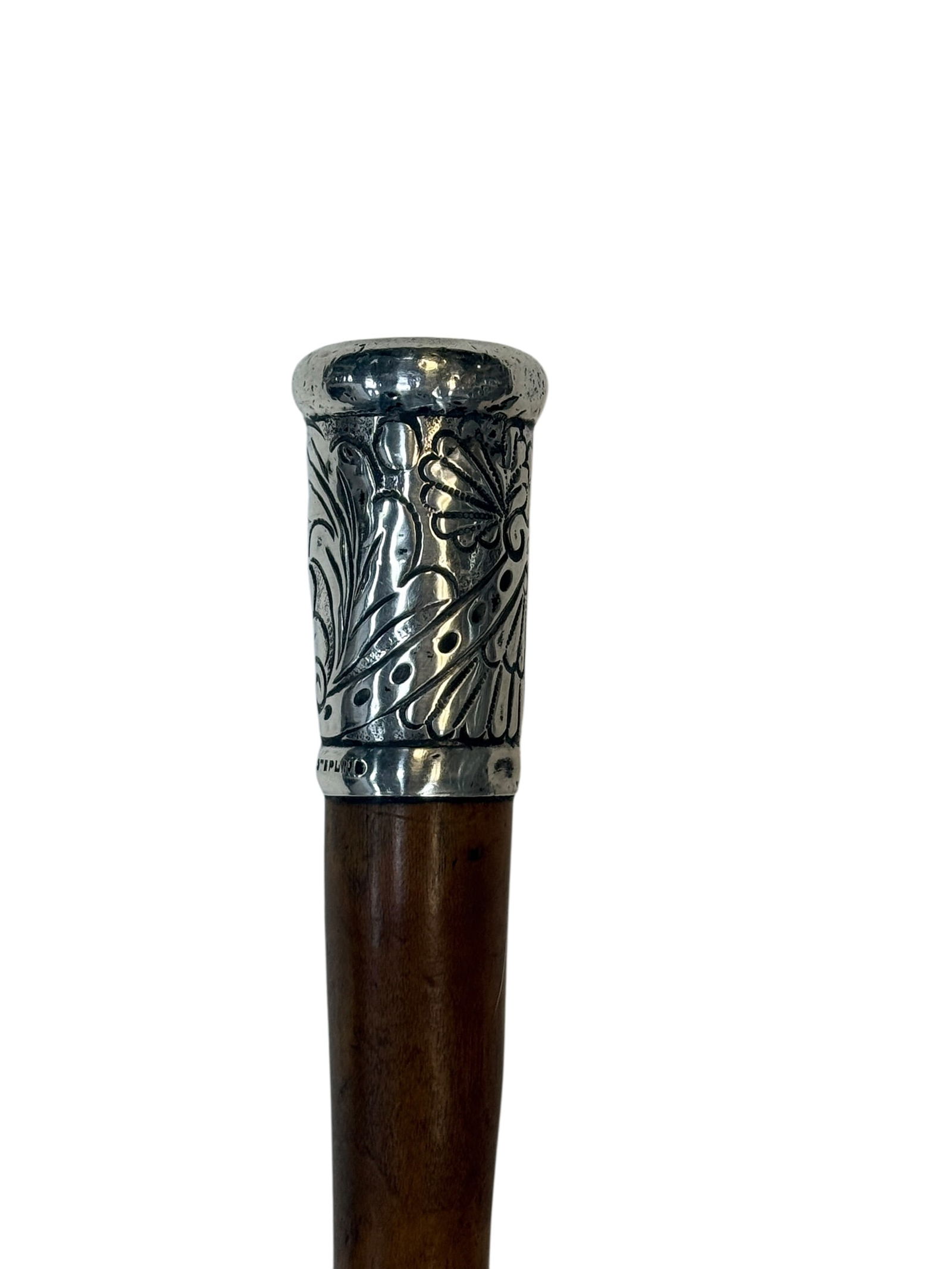 1886 Sterling Silver Presentation Pommel Cane (1 of 7)