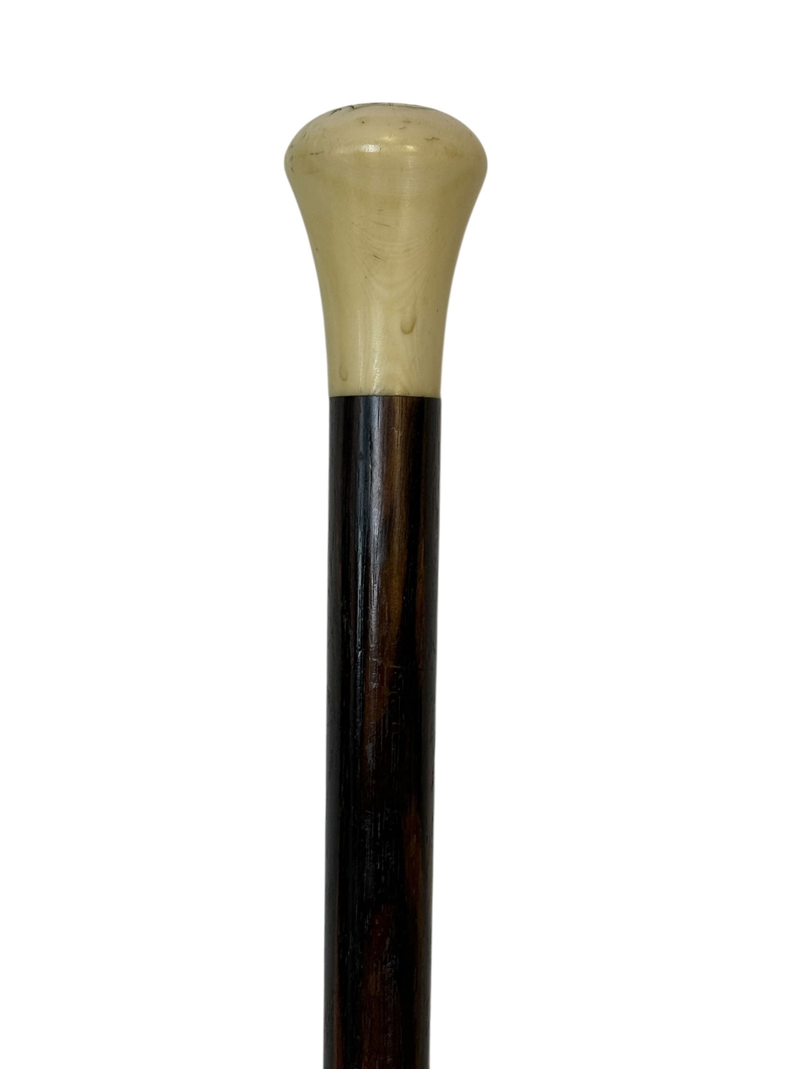 Late 19th C. Monogrammed Bone Pommel Dress Cane (1 of 5)