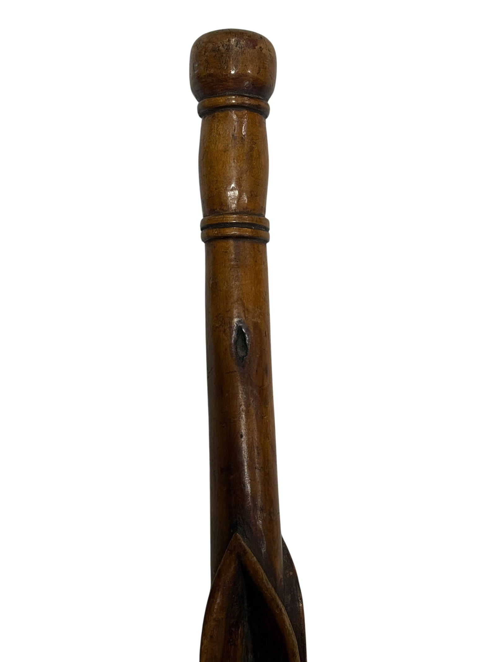Late 19th C. Sioux Indian Diamond Willow Snake Walking Stick (1 of 7)