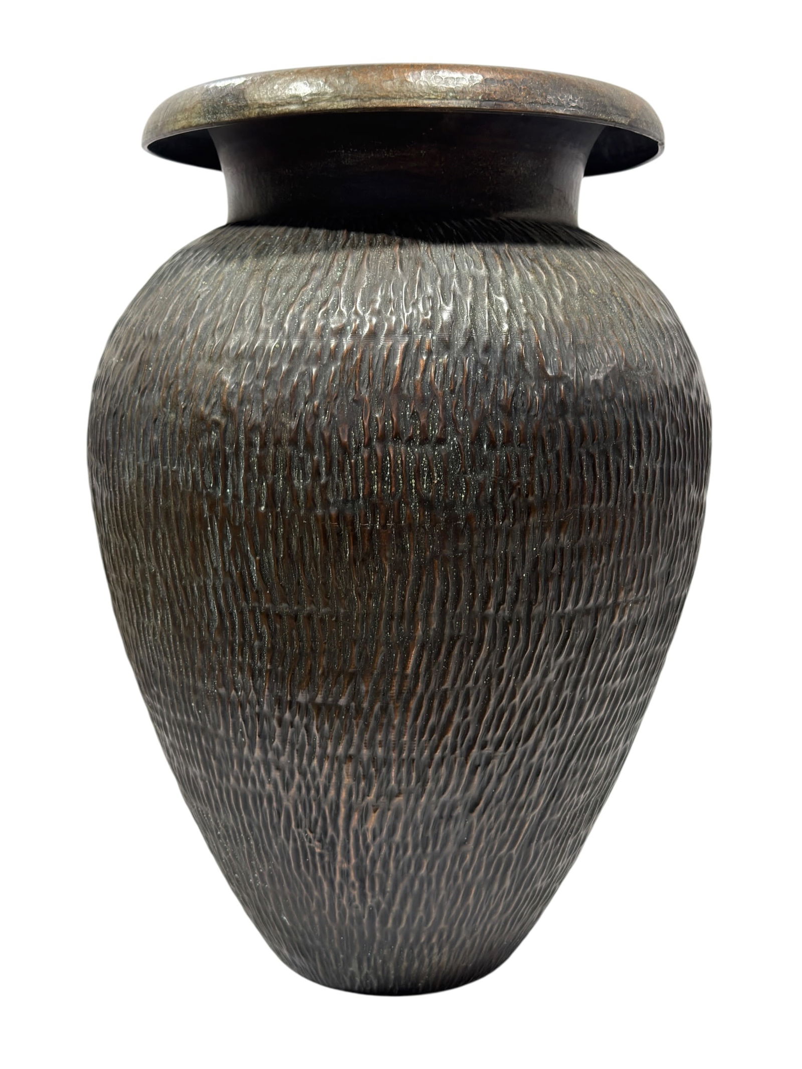 Early 20th C. Arts & Crafts Hammered Copper Cane / Umbrella Stand (1 of 8)