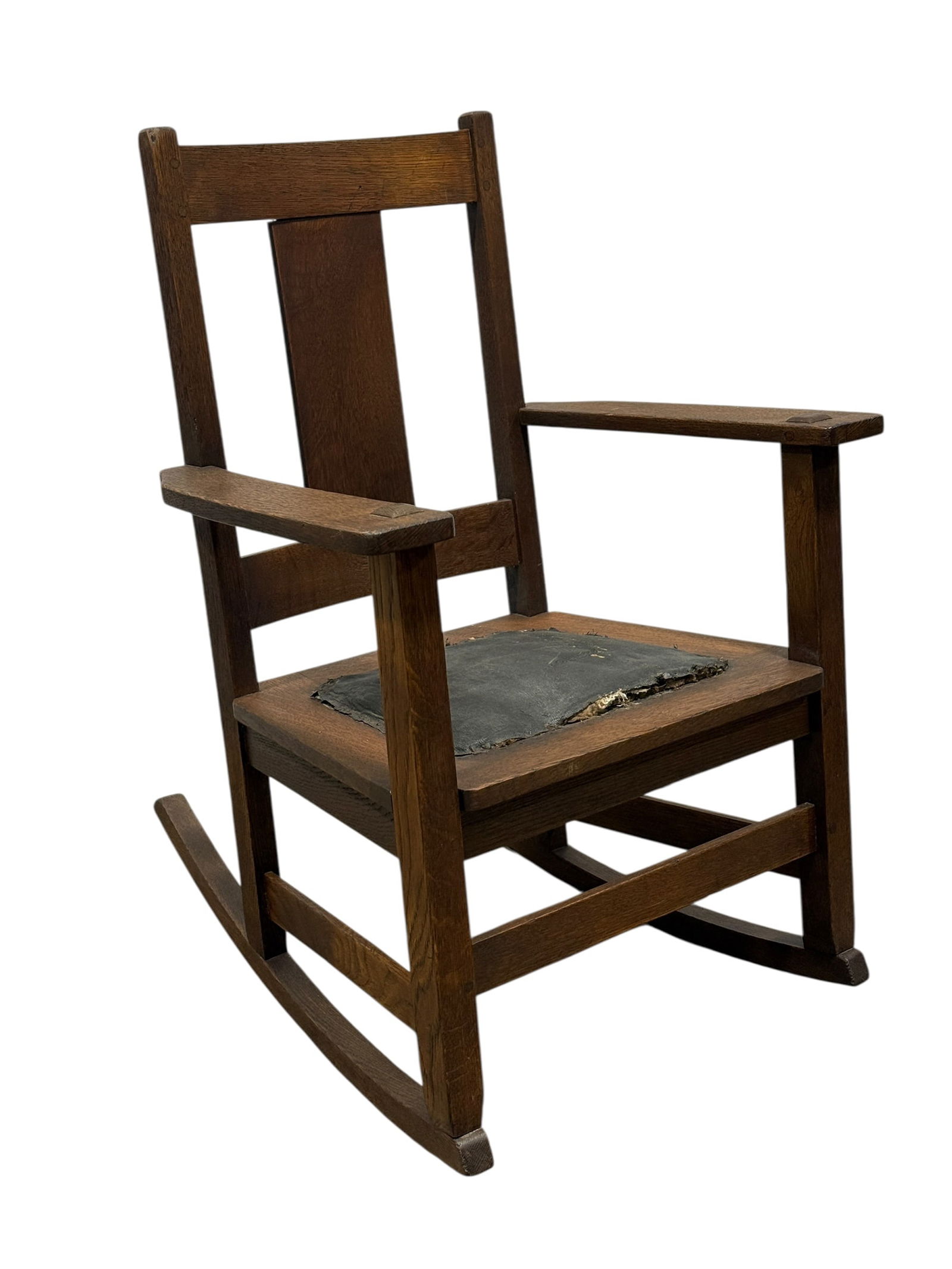 Antique Limbert Arts & Crafts Mission Oak Rocking Chair (1 of 10)