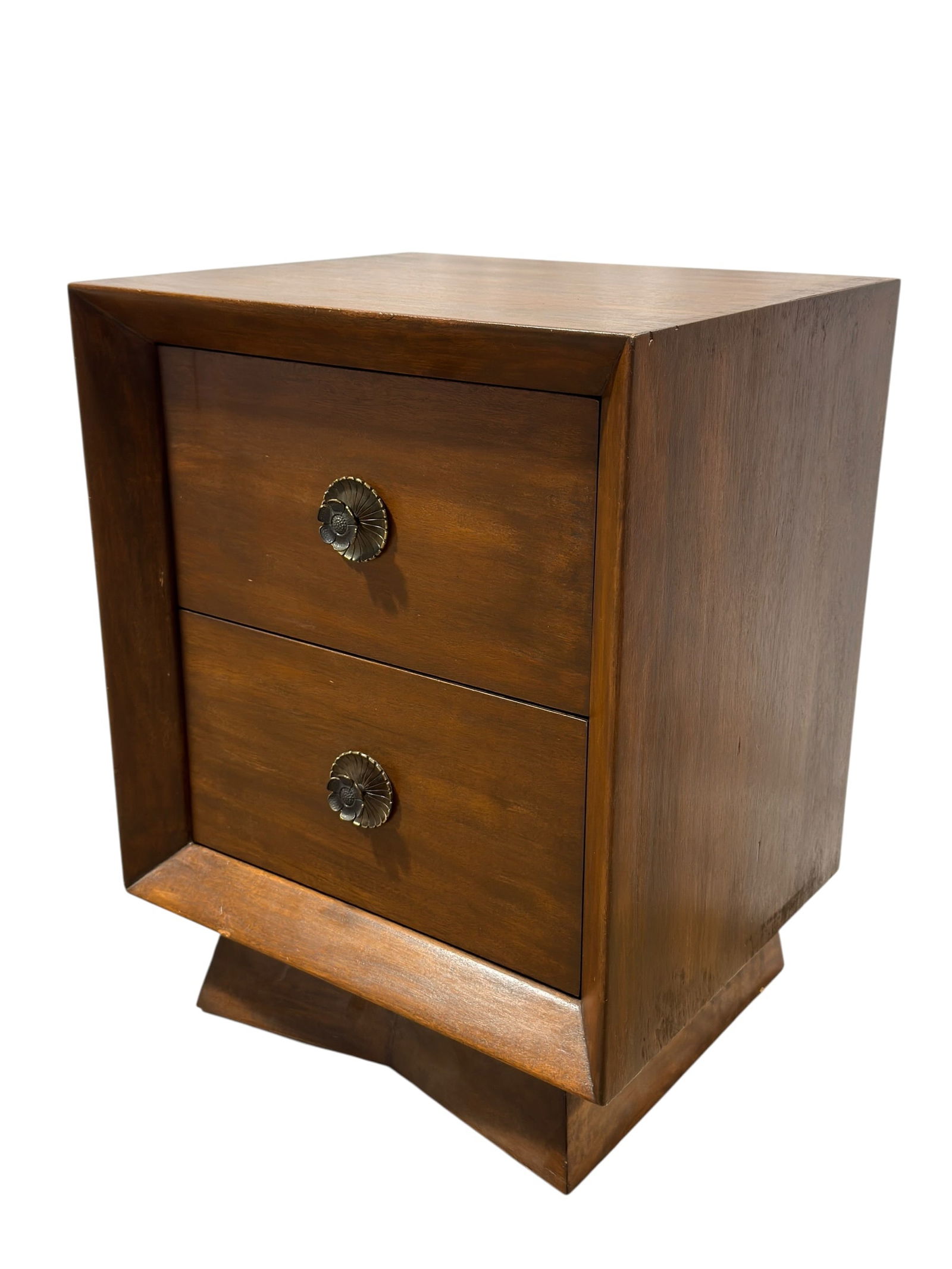 Mid-Century Modern Style 2 Drawer Nightstand (1 of 7)