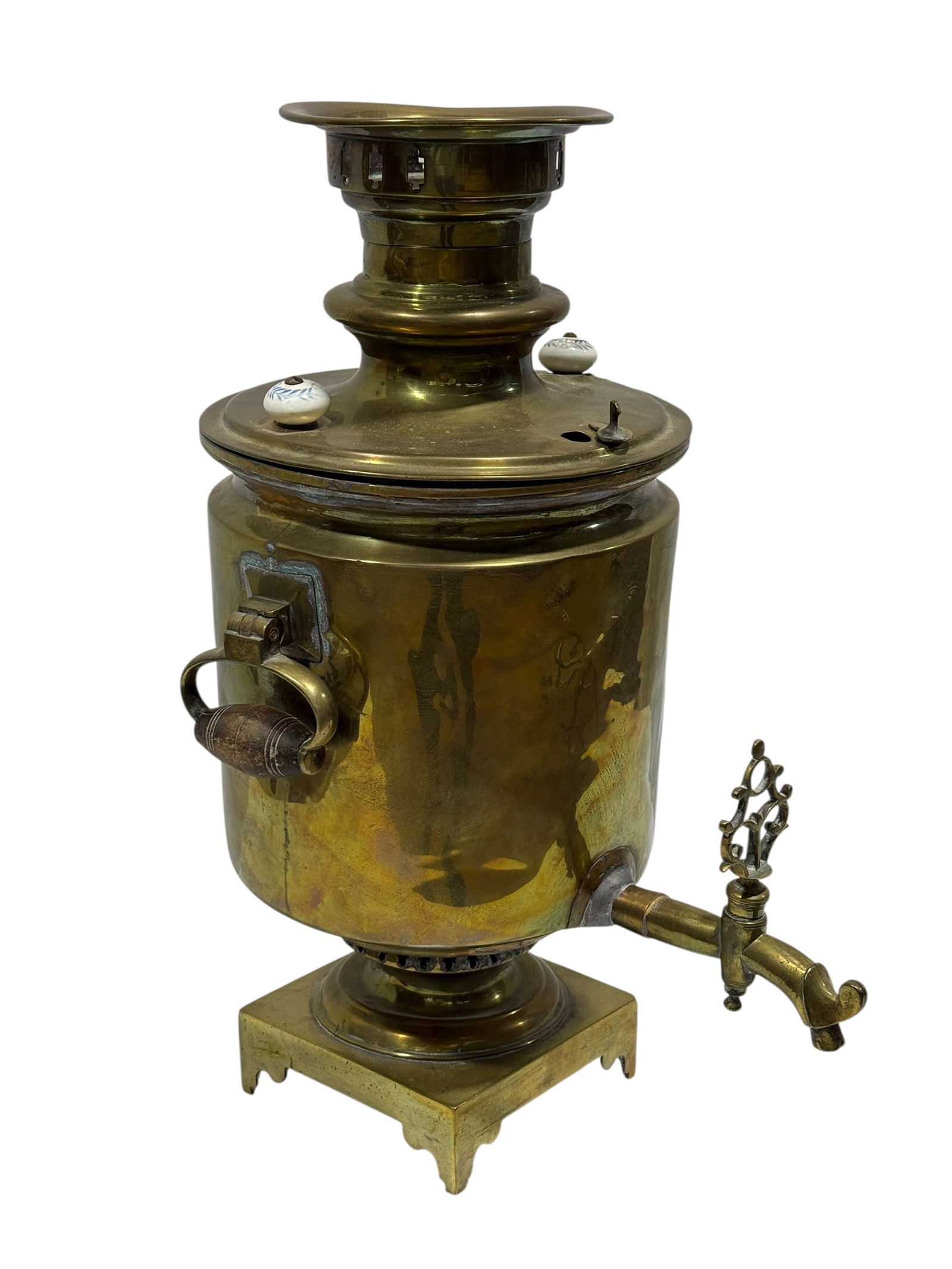 Antique Traditional Russian Brass Samovar (1 of 10)