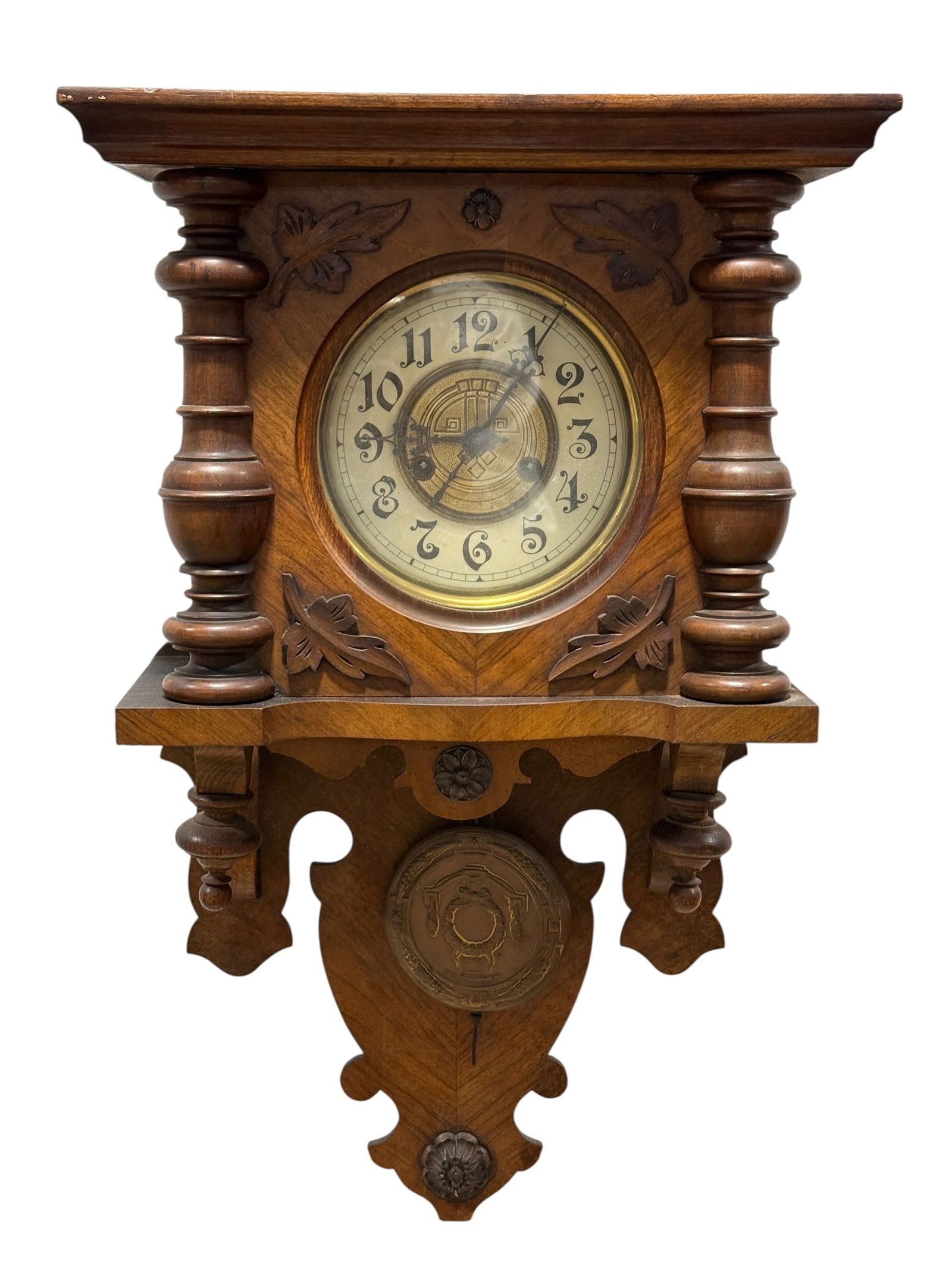 Late 19th Century German Walnut Wall Clock in the Style of Gustav Becker (1 of 7)