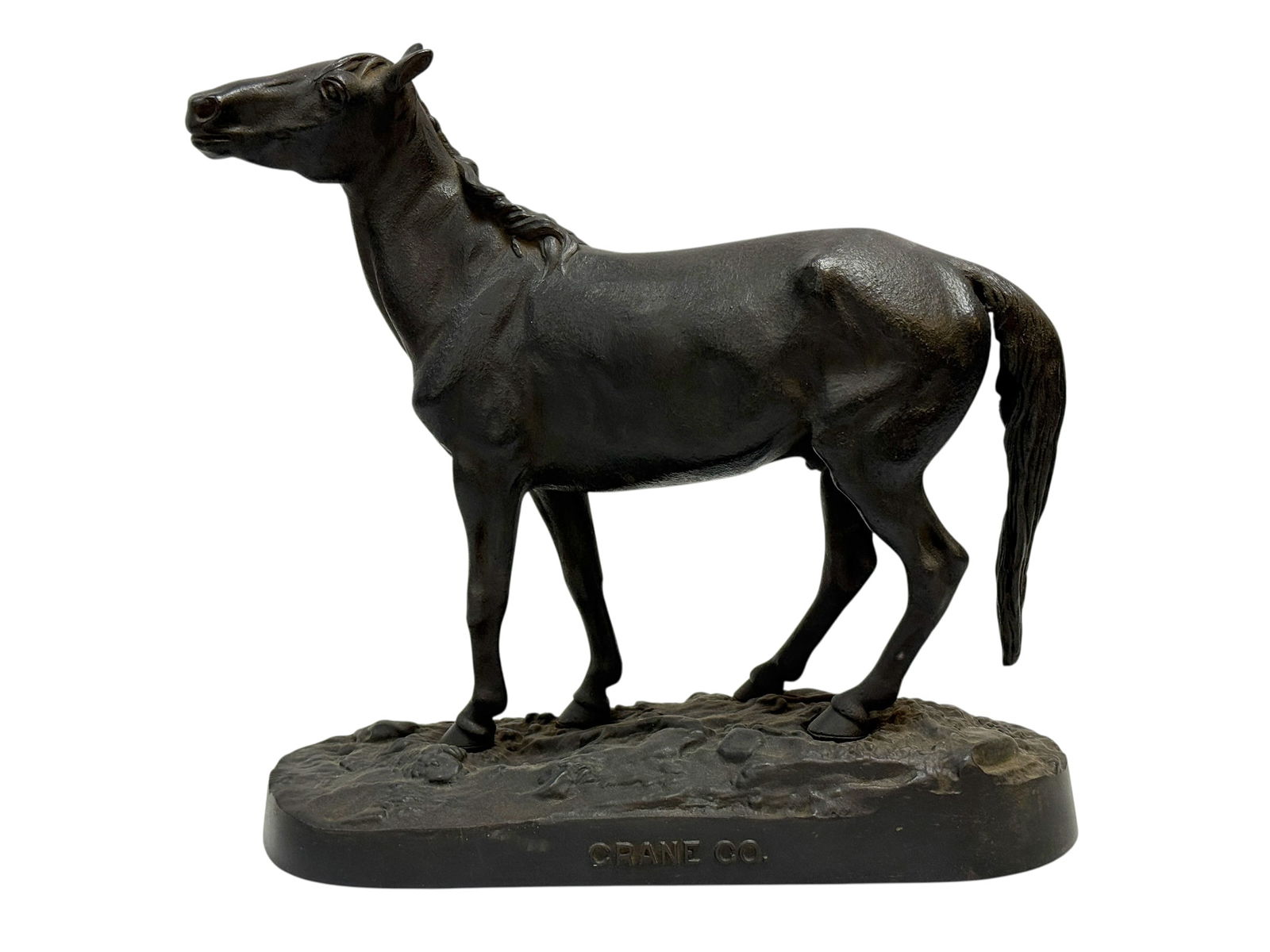 Late 19th C. Crane Co. Cast Iron Horse Sculpture (1 of 9)
