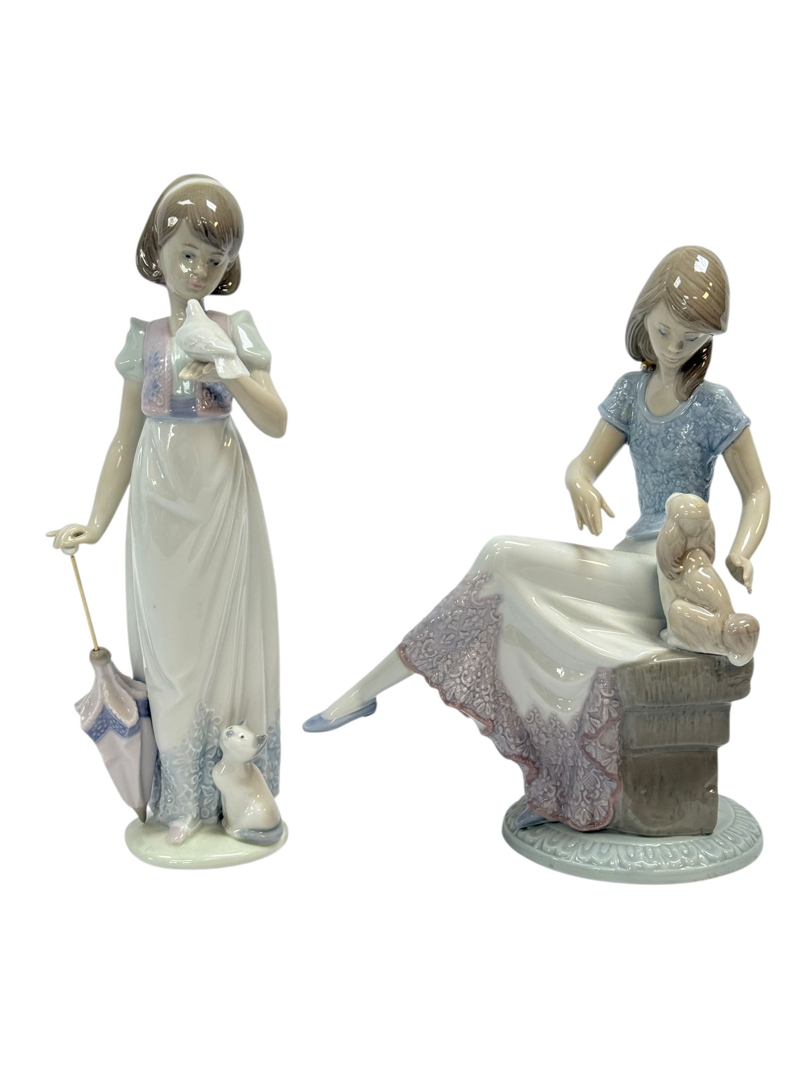 Lladro “Summer Stroll?? 7611 & “Picture Perfect?? 7612 Figurines (1 of 9)