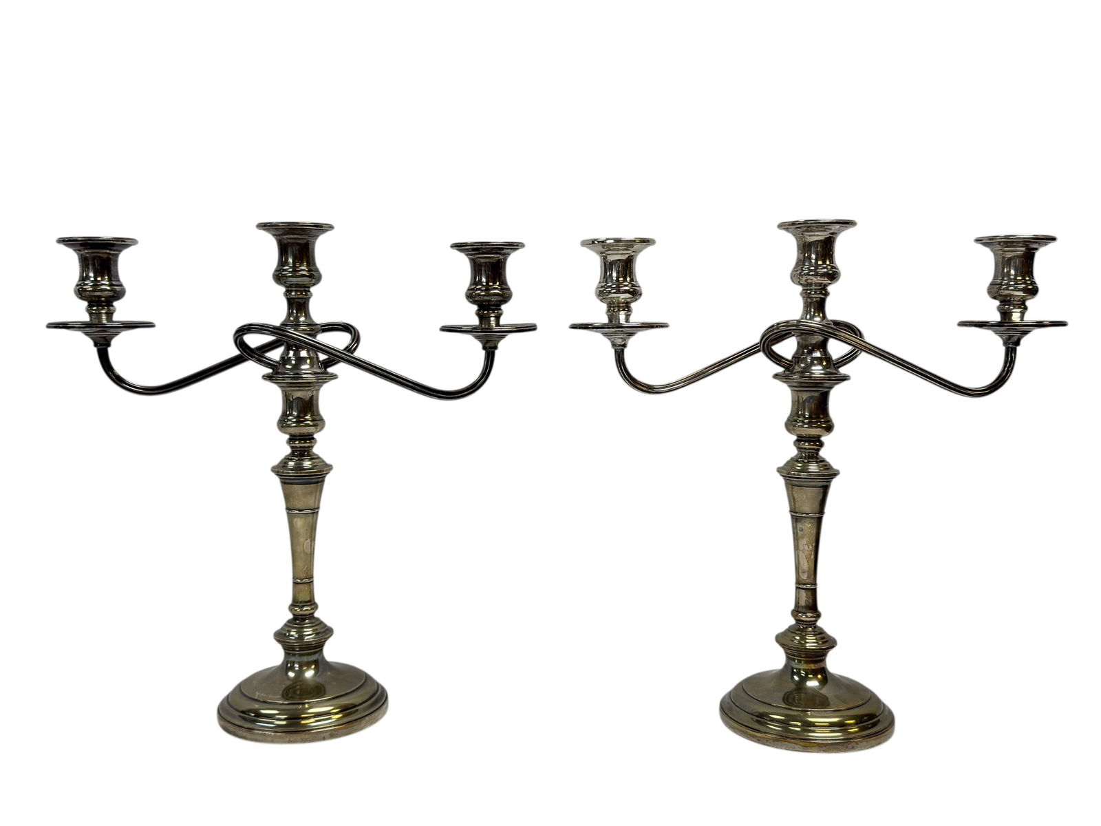 Pair of S. Kirk & Son Sterling Silver 3 Light Candelabra (1 of 11)