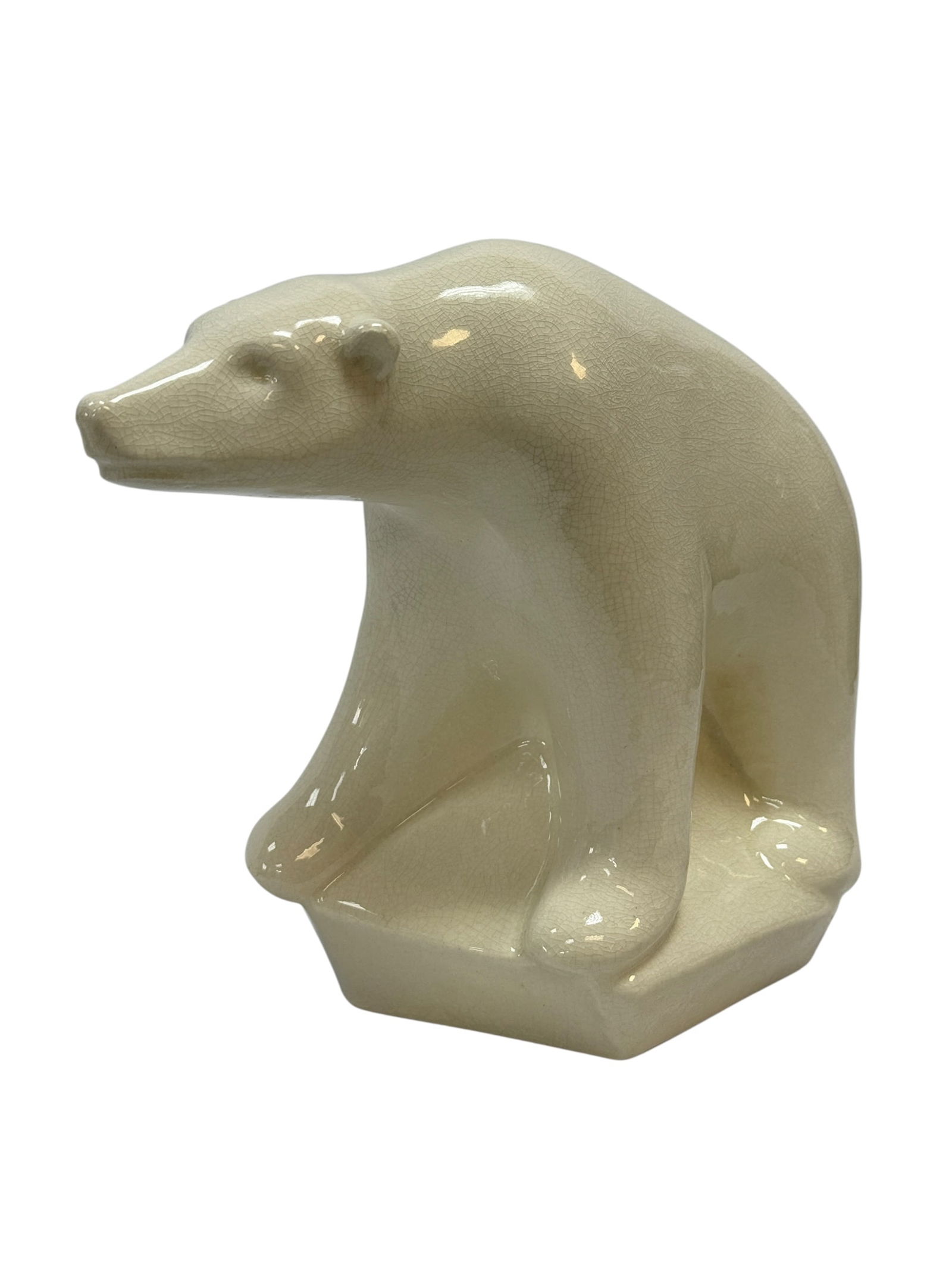 Waylande Gregory Mid-Century Porcelain Polar Bear Sculpture (1 of 9)