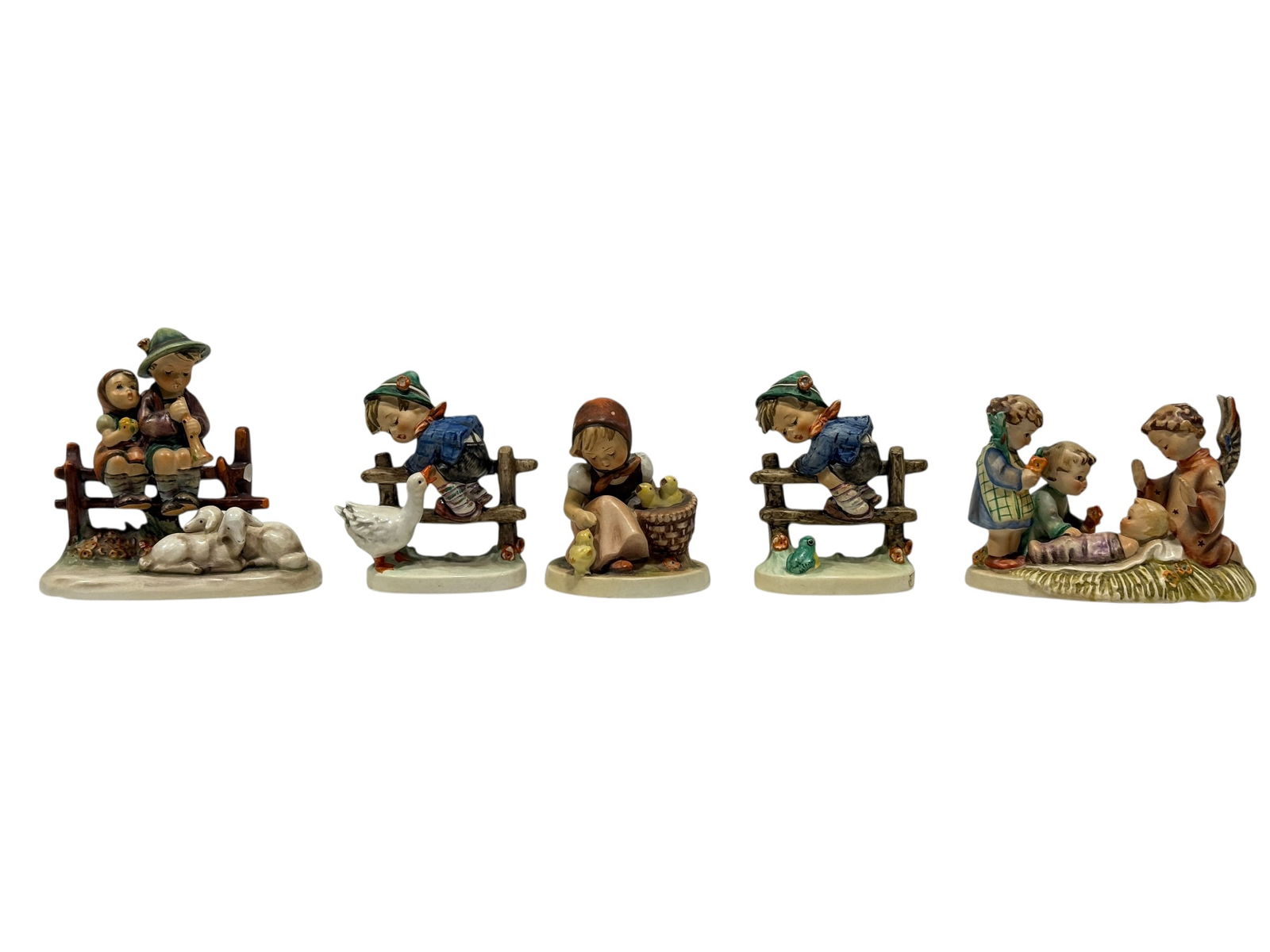 Group of 5 Goebel Hummel Porcelain Figurines (1 of 12)