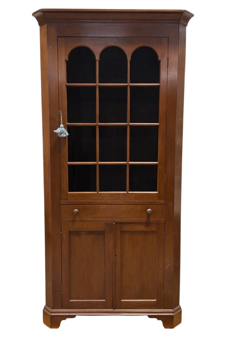 Antique Walnut Corner Cabinet (1 of 6)