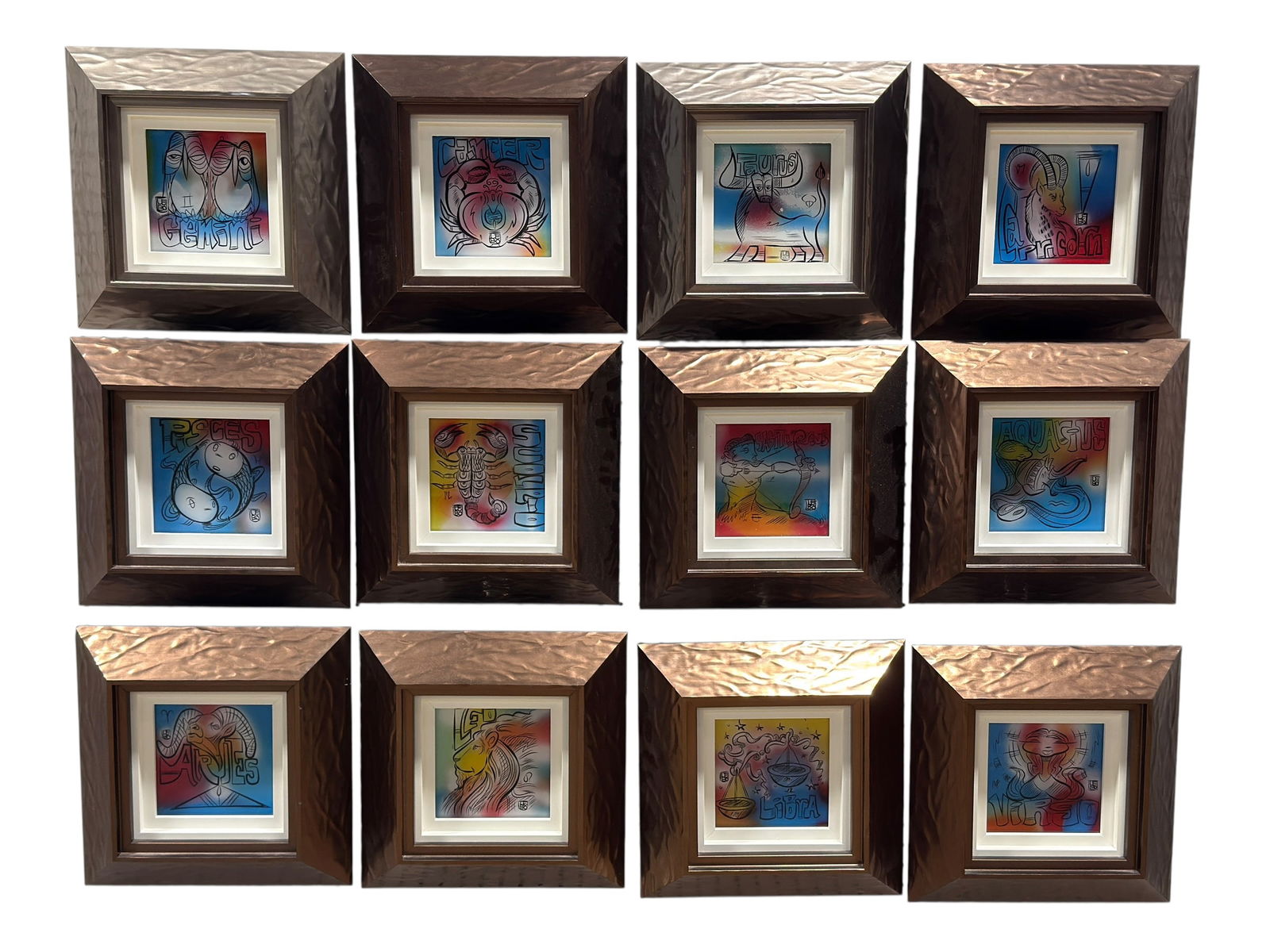 David Le Batard “LEBO" Complete Zodiac Series, Set of 12 (1 of 10)