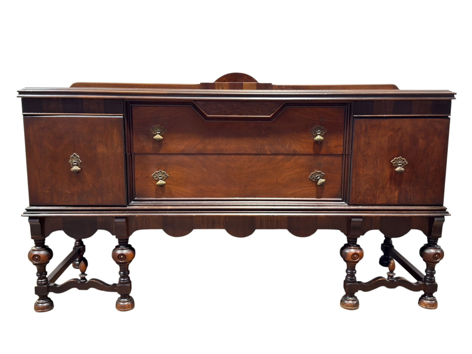 Early 20th C. Jacobean Revival Style Mahogany Sideboard (1 of 13)