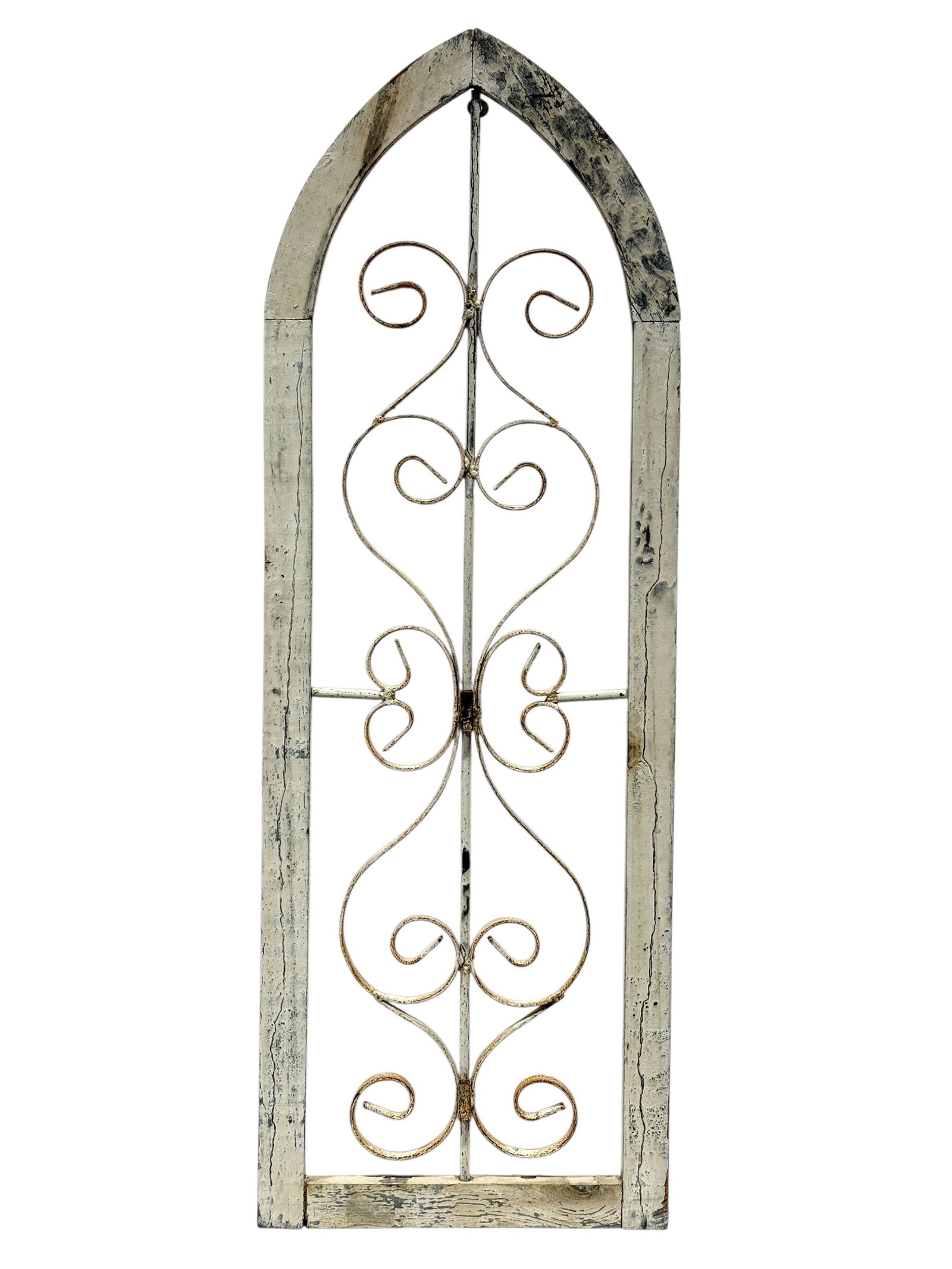 Rustic Gothic Style Arched Garden Trellis Wall Panel (1 of 10)