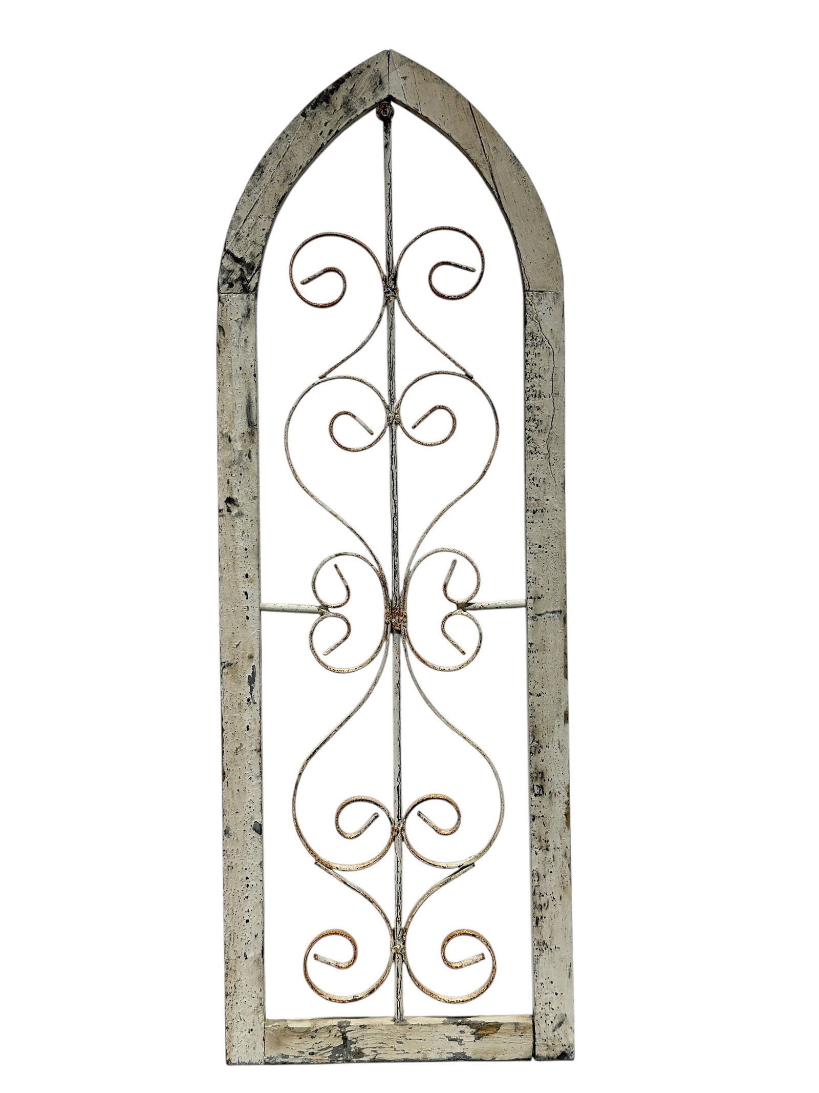 Rustic Gothic Style Arched Garden Trellis Wall Panel - 8
