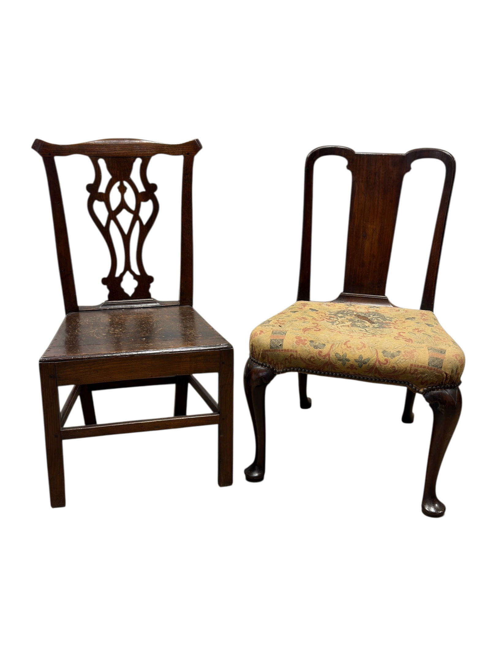 (2) 18th C. Side Chairs (1 of 14)