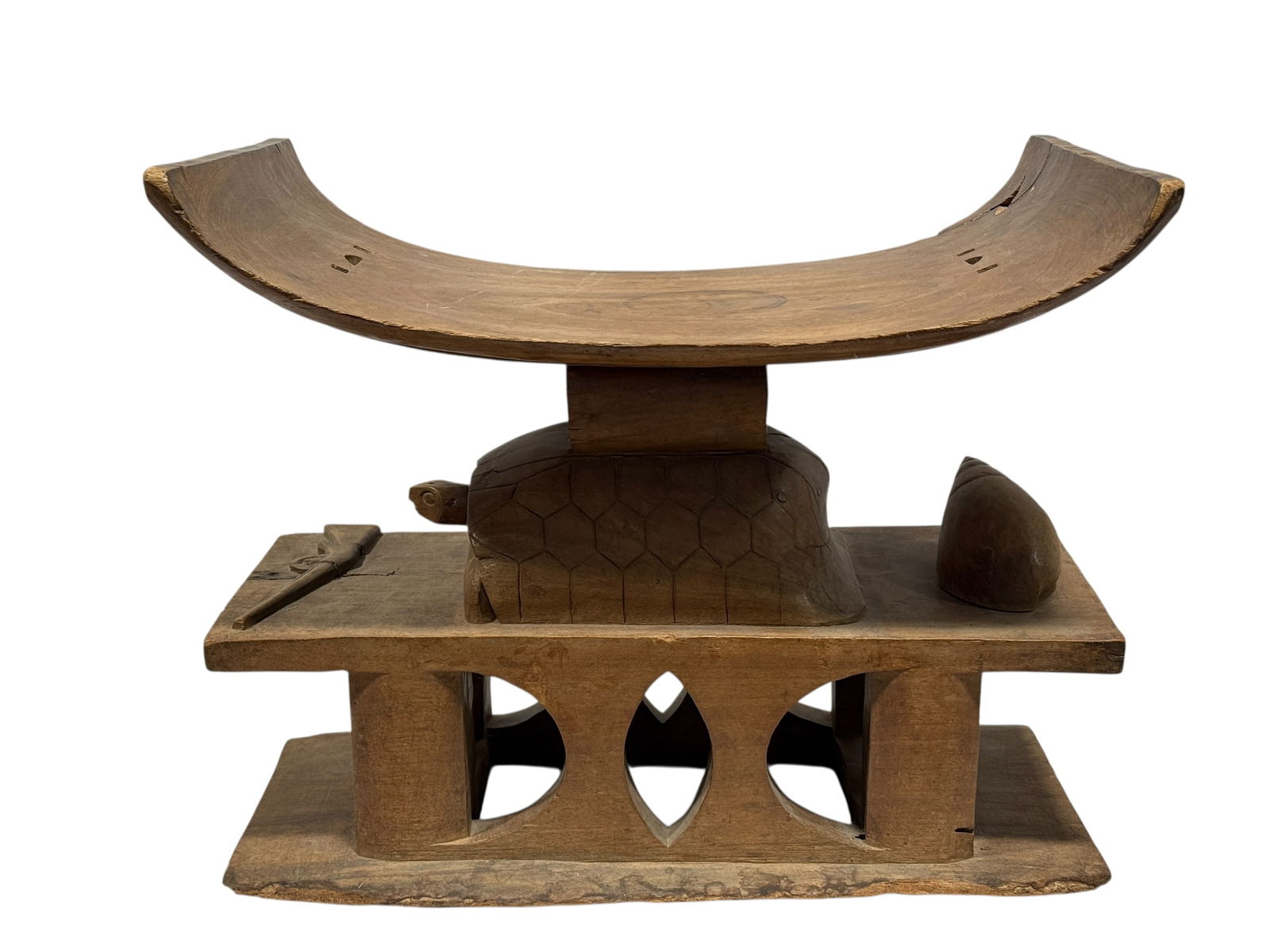 20th Century Fante / Asante Carved Wood Stool (1 of 10)