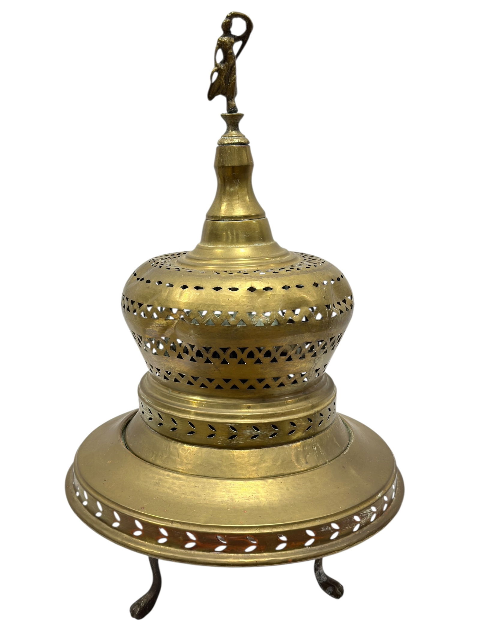 Early 20th C. Pierced Brass Brazier / Incense Burner (1 of 12)