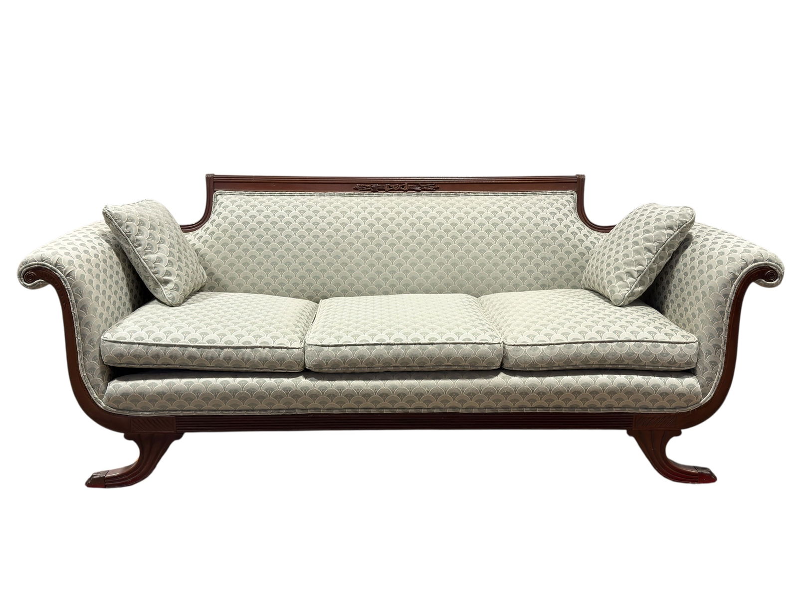 20th C. Neoclassical Style Upholstered Sofa (1 of 10)