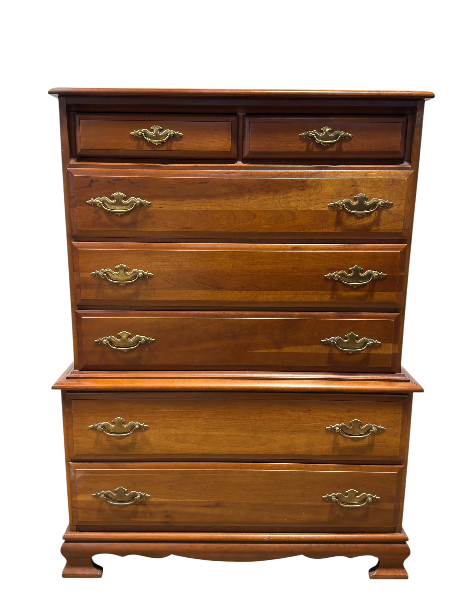 Cherry Chest of Drawers on Bracket Feet (1 of 7)