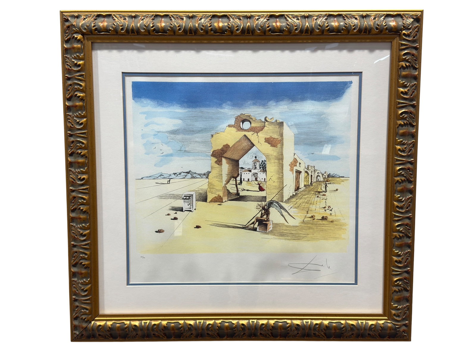 After Salvador Dalí "Paranoiac Village" Facsimile Print (1 of 9)