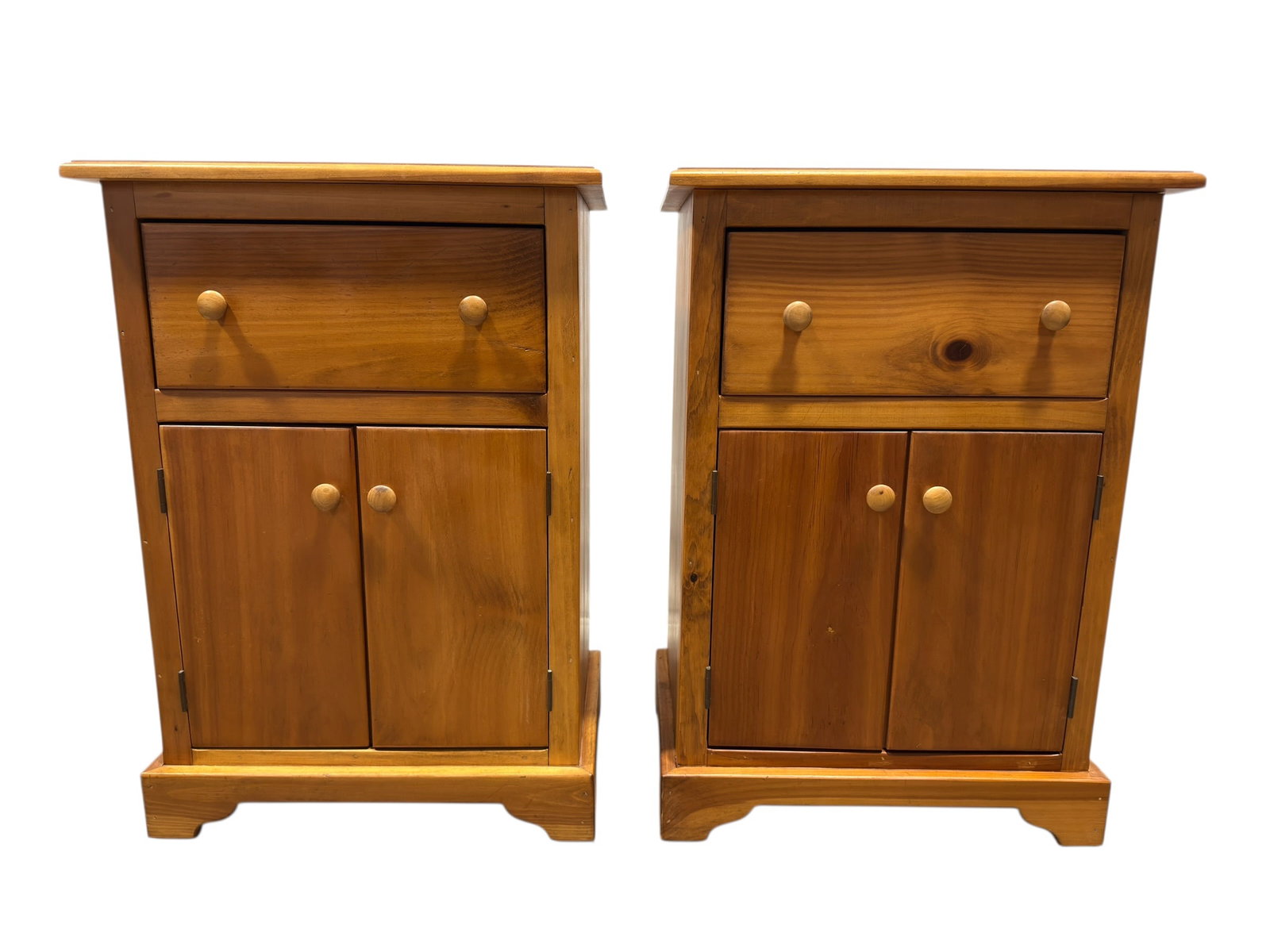 Pair of Hartford House Solid Pine Nightstands (1 of 7)
