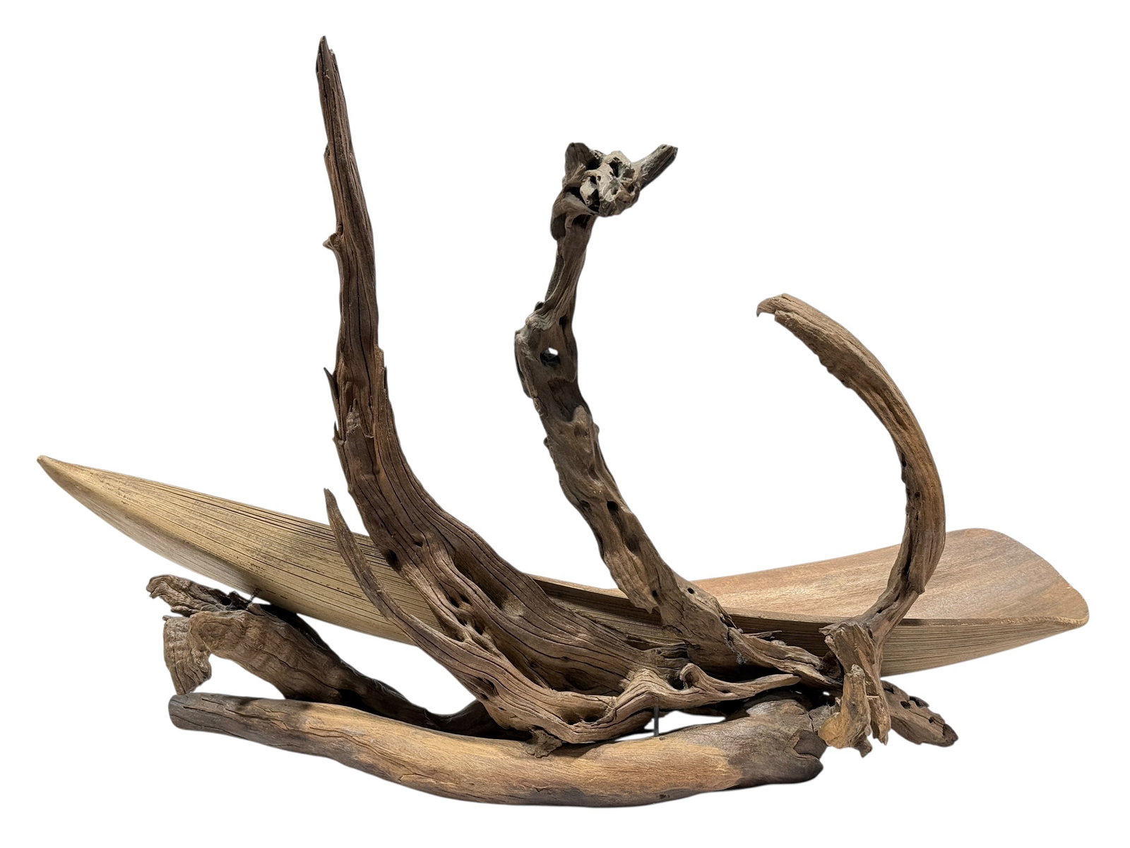 Large Mid Century Abstract Driftwood Sculpture (1 of 12)