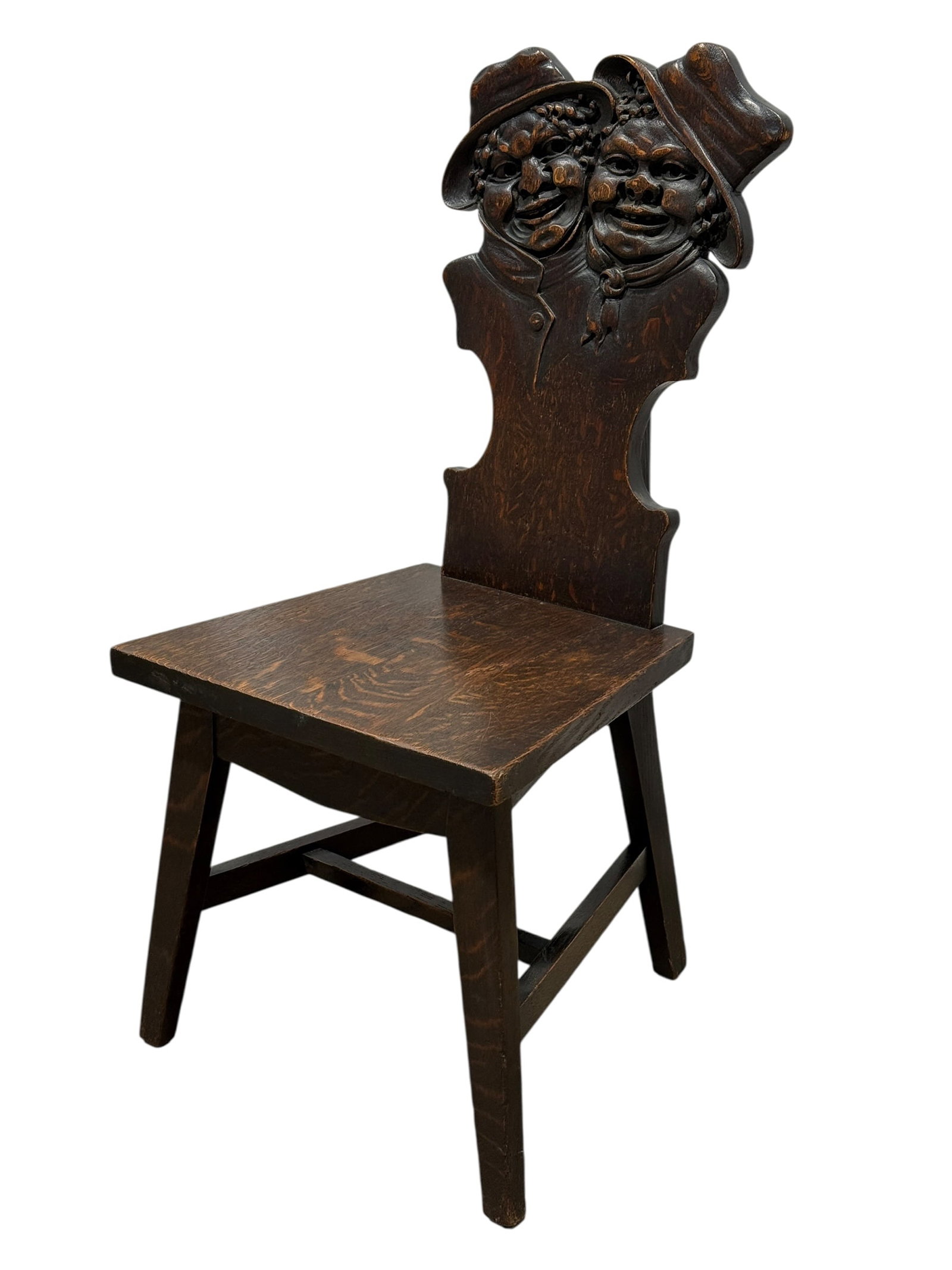 RARE Early 20th C. Stomps & Burkhardt Carved Oak Arts & Crafts Chair (1 of 7)