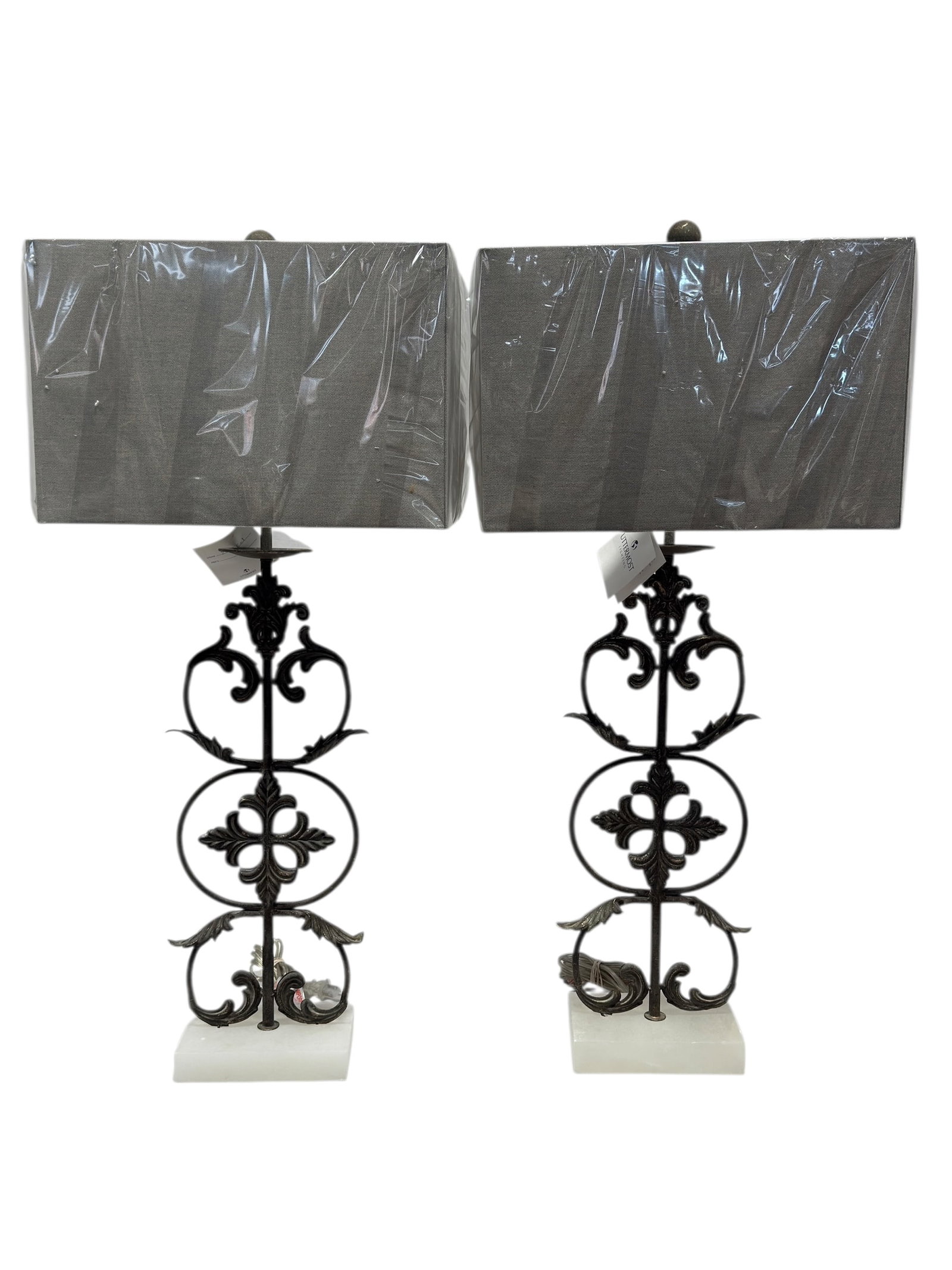 Pair of Uttermost "Gerosa" Lamps w/ Shades (1 of 7)