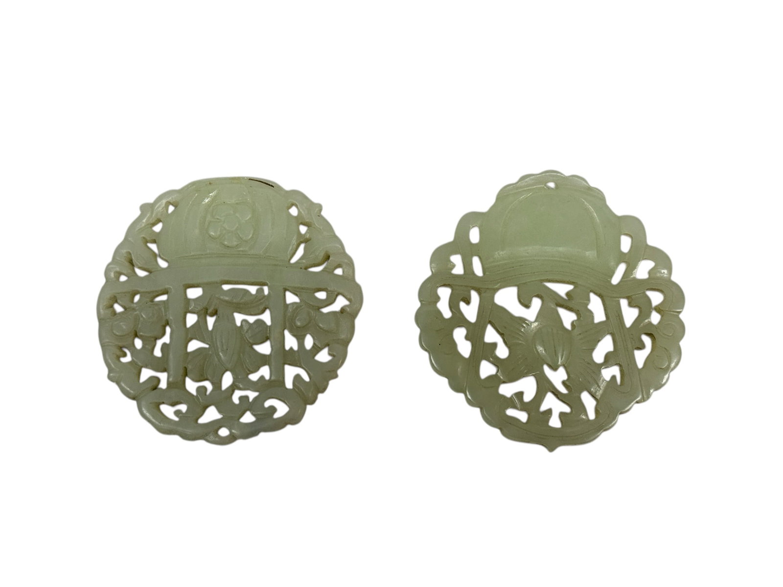 Antique Chinese Carved Jade Openwork Plaques (1 of 3)